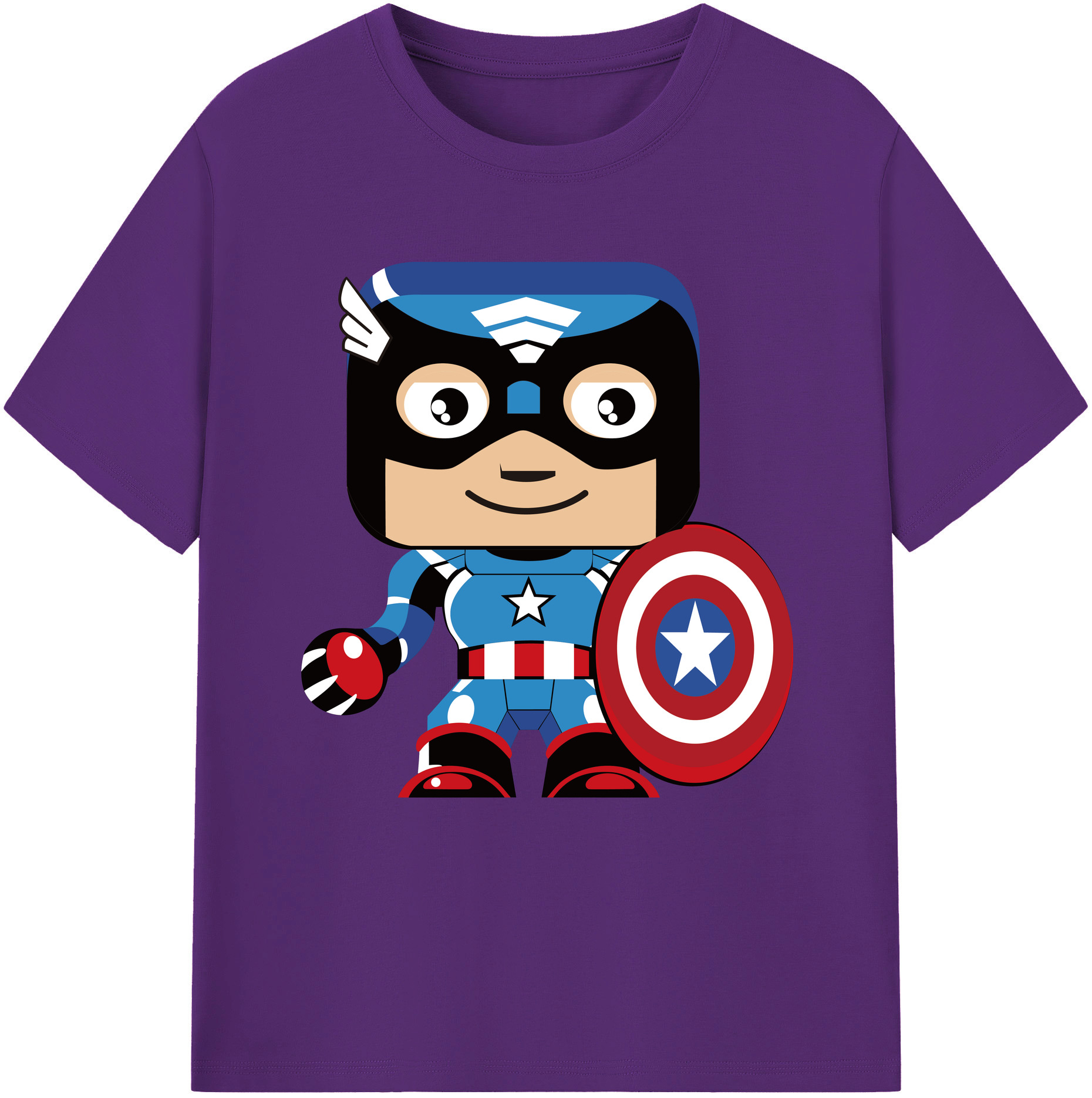 （画像用） アベンジャーズ The Avengers 綿100％半袖Tシャツ（フロントプリント）