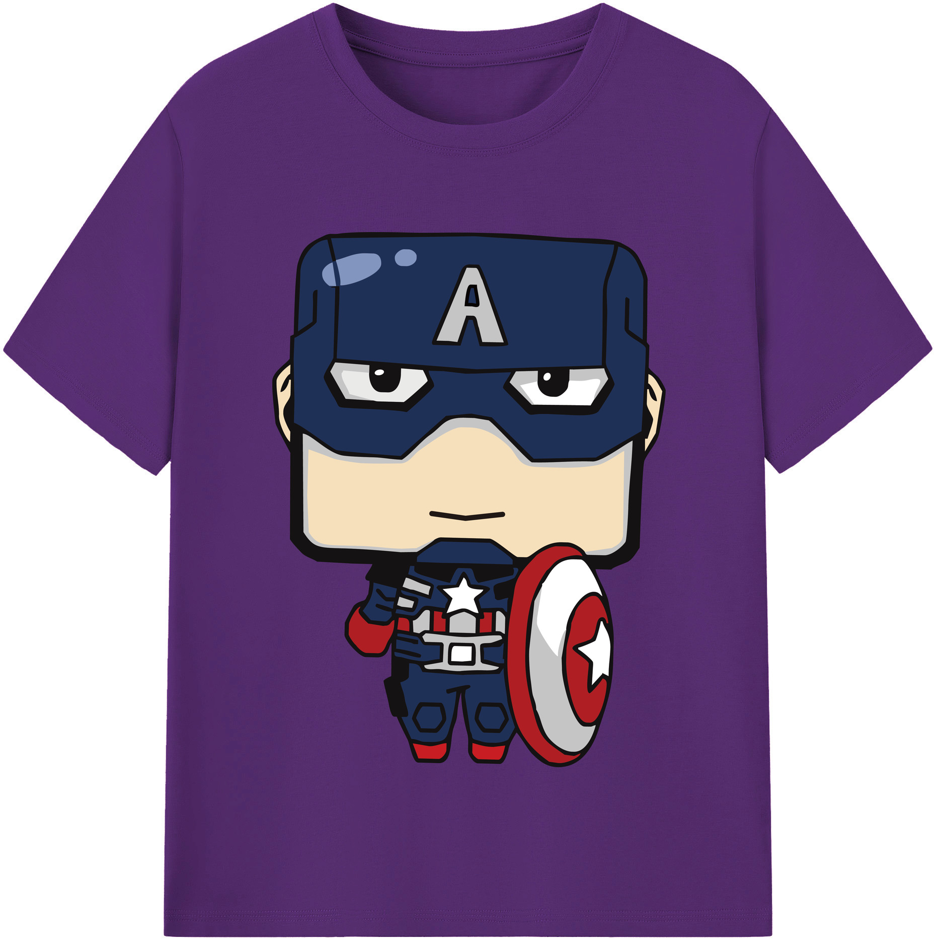 （画像用） アベンジャーズ The Avengers 綿100％半袖Tシャツ（フロントプリント）