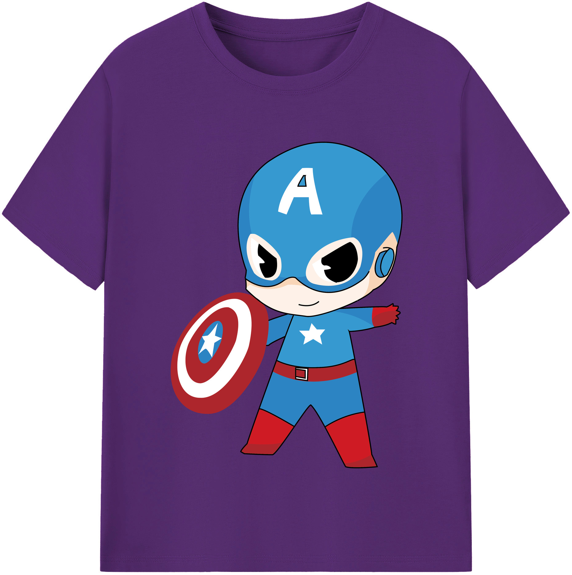 （画像用） アベンジャーズ The Avengers 綿100％半袖Tシャツ（フロントプリント）