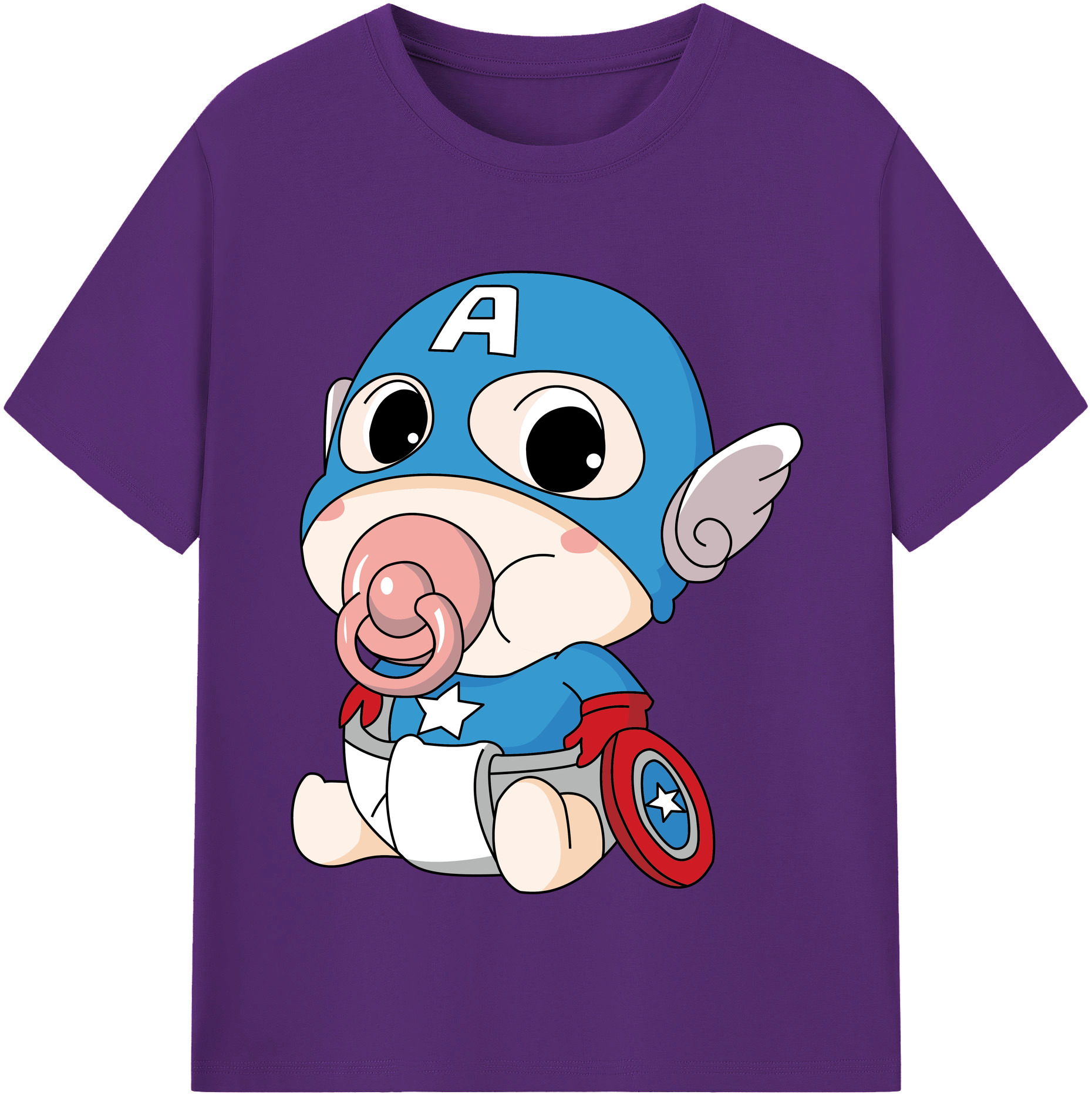 （画像用） アベンジャーズ The Avengers 綿100％半袖Tシャツ（フロントプリント）