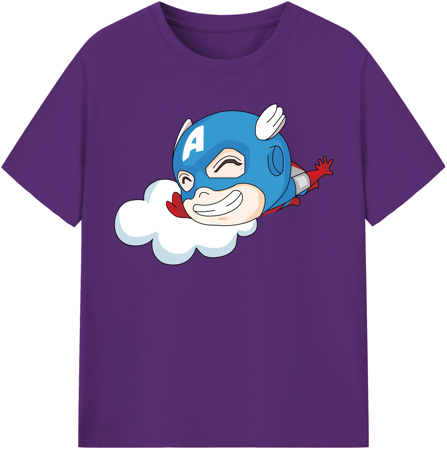 （画像用） アベンジャーズ The Avengers 綿100％半袖Tシャツ（フロントプリント）