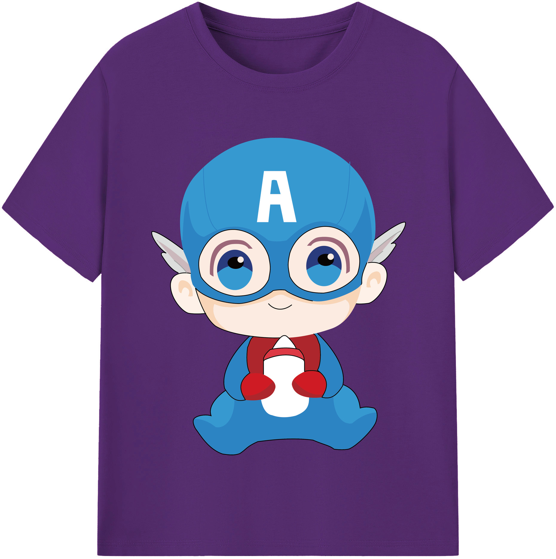 （画像用） アベンジャーズ The Avengers 綿100％半袖Tシャツ（フロントプリント）