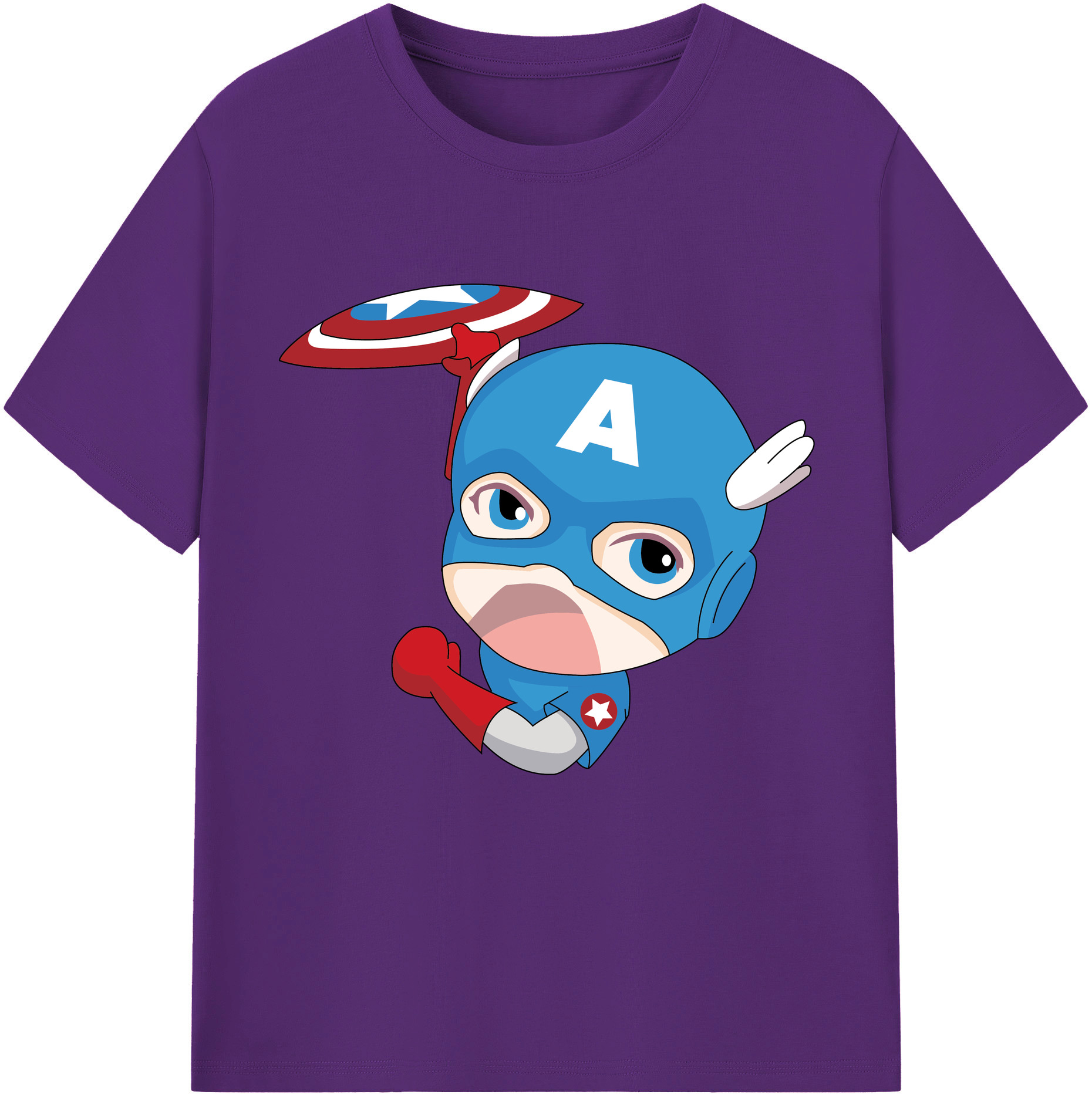 （画像用） アベンジャーズ The Avengers 綿100％半袖Tシャツ（フロントプリント）