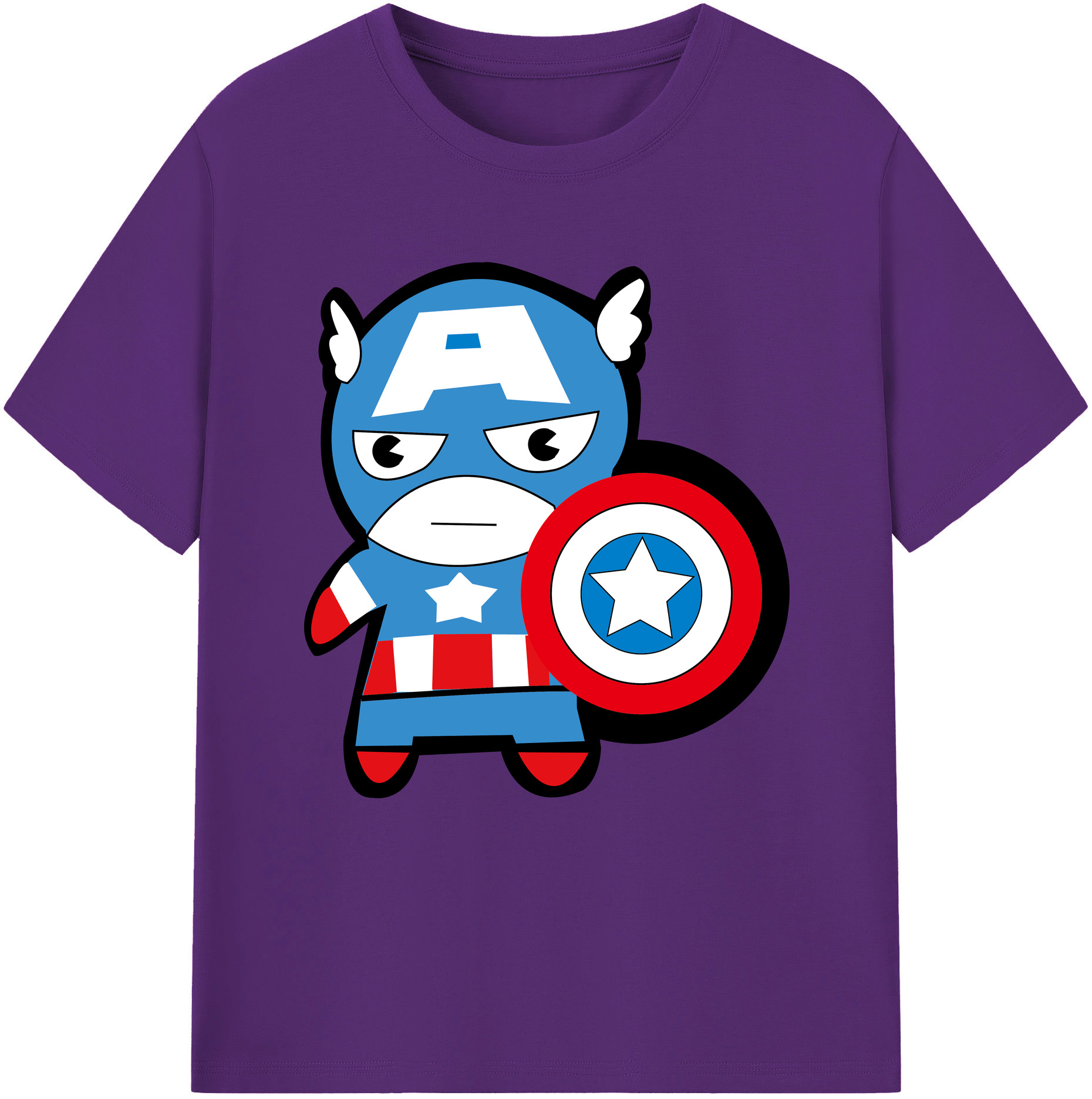 （画像用） アベンジャーズ The Avengers 綿100％半袖Tシャツ（フロントプリント）