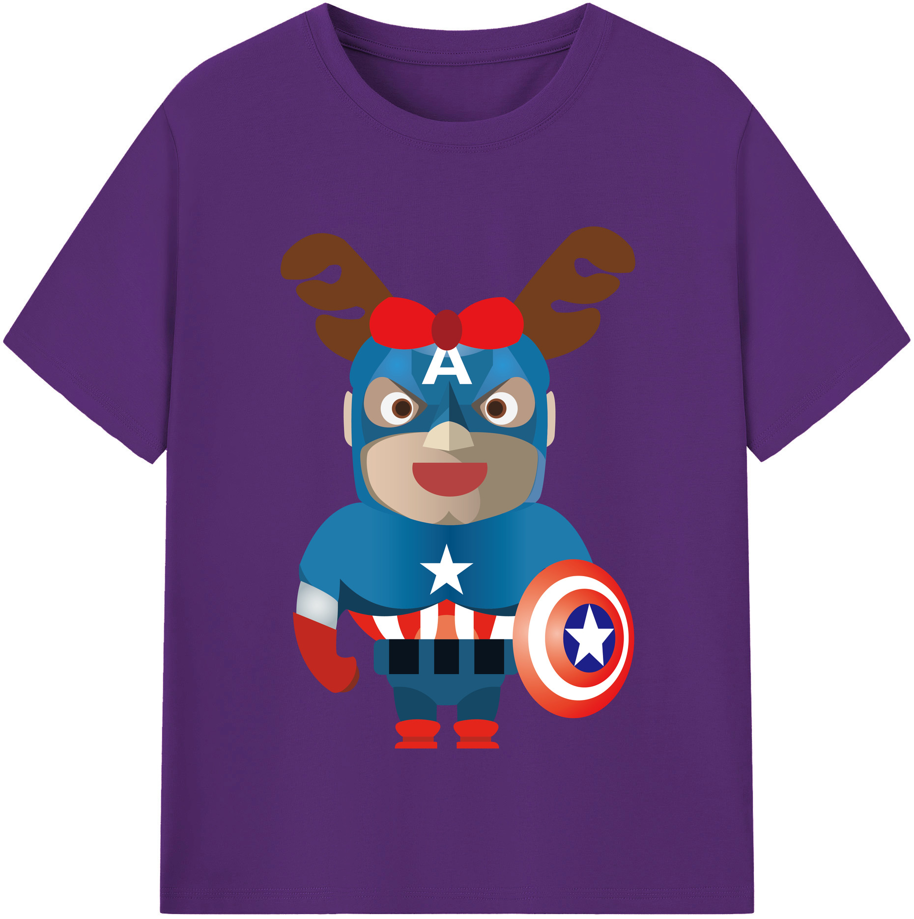 （画像用） アベンジャーズ The Avengers 綿100％半袖Tシャツ（フロントプリント）