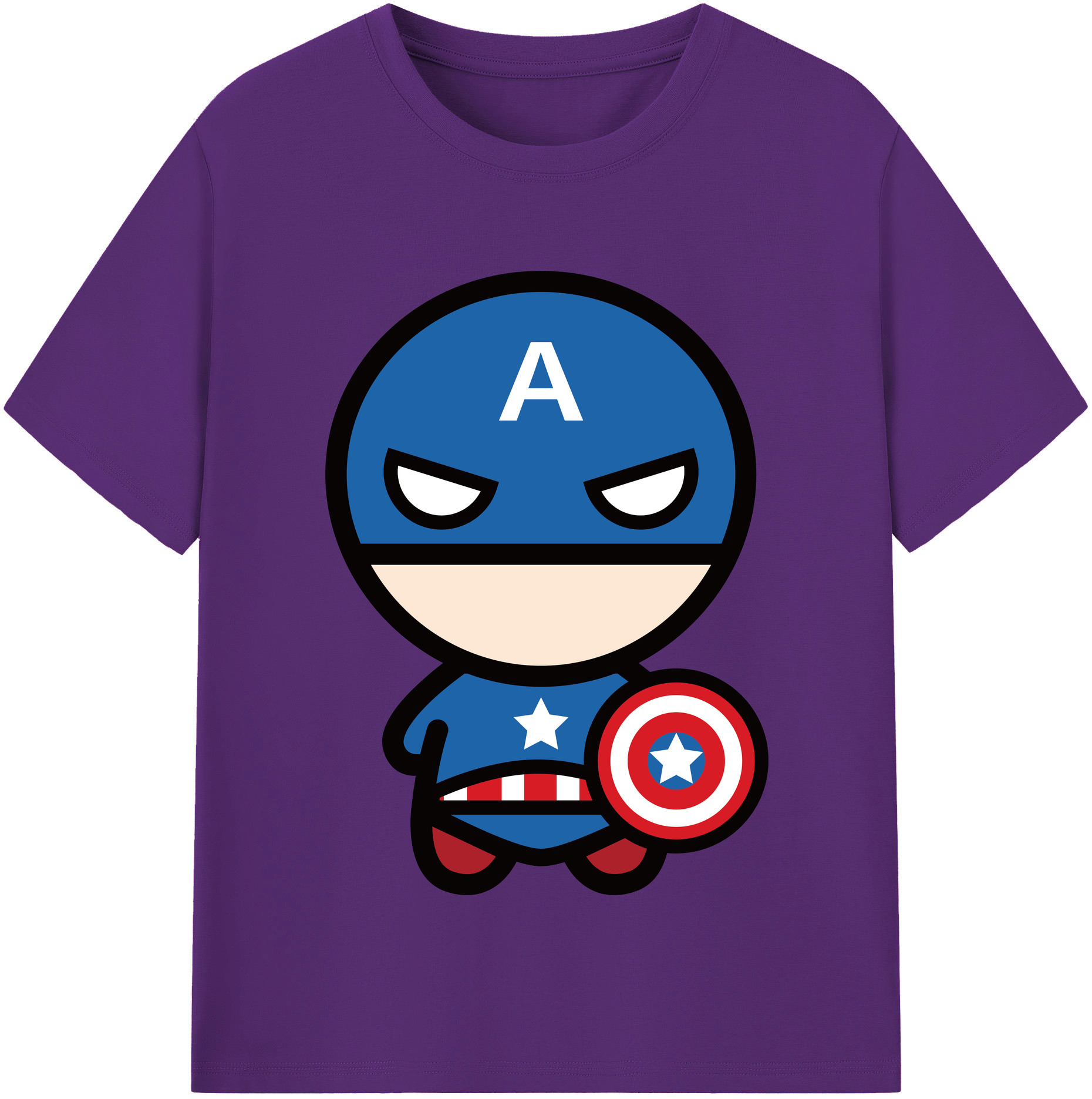 （画像用） アベンジャーズ The Avengers 綿100％半袖Tシャツ（フロントプリント）