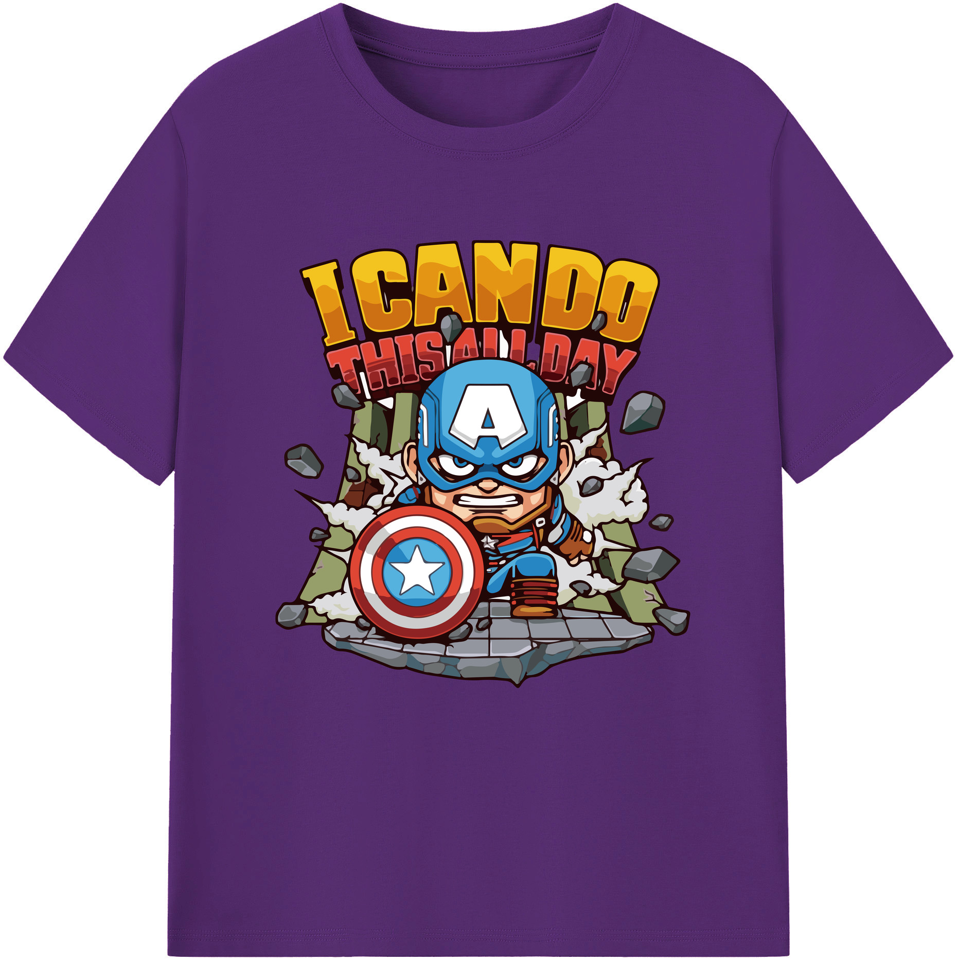 （画像用） アベンジャーズ The Avengers 綿100％半袖Tシャツ（フロントプリント）