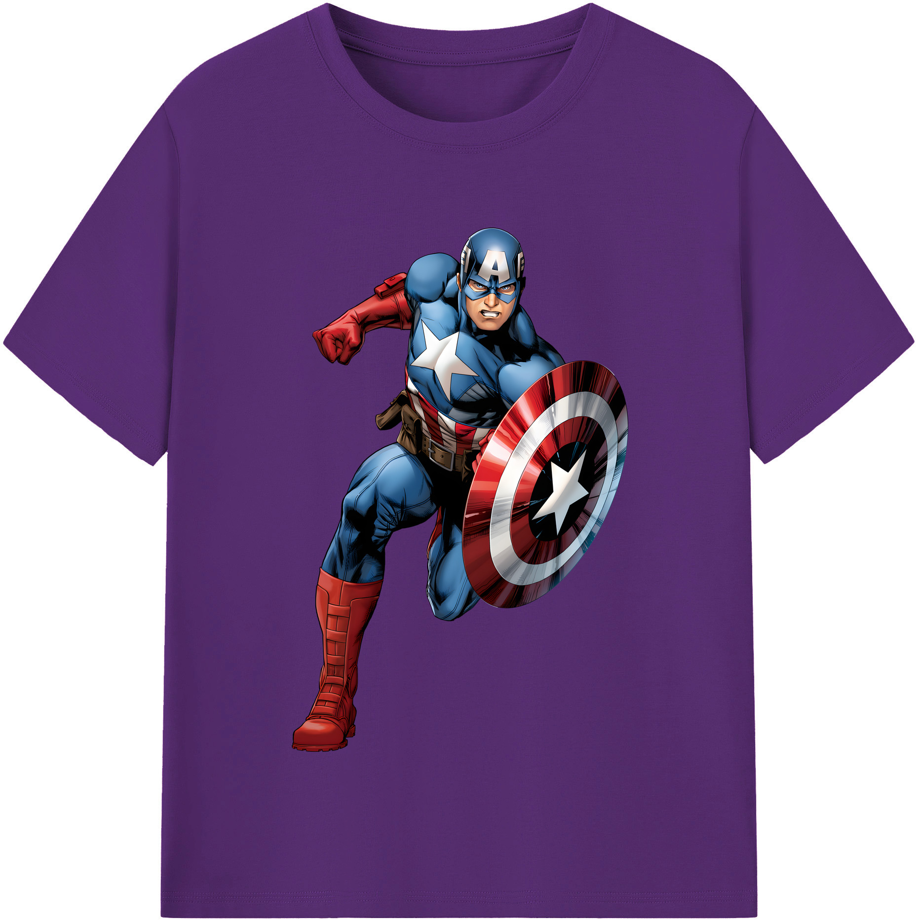 （画像用） アベンジャーズ The Avengers 綿100％半袖Tシャツ（フロントプリント）