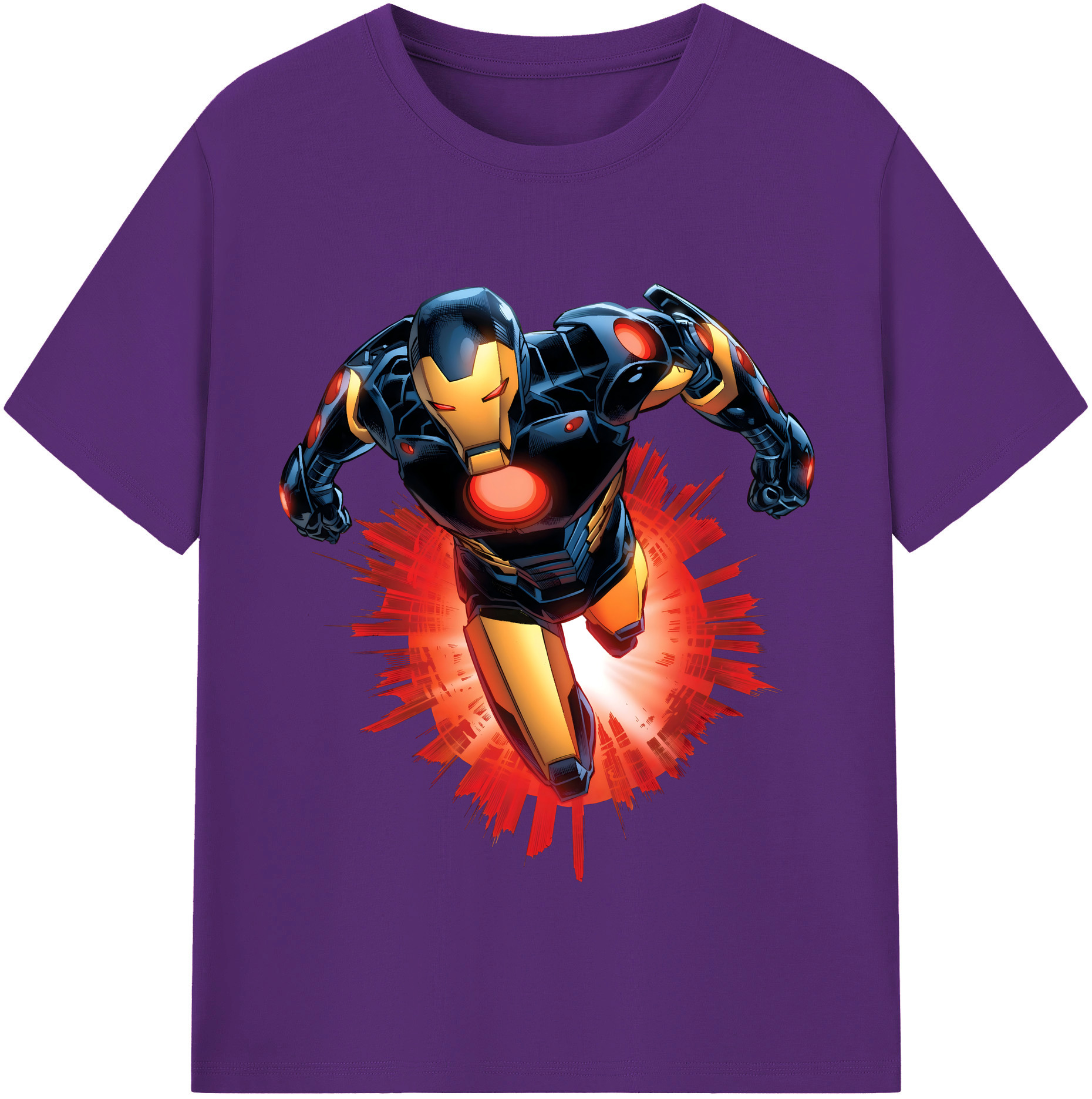 （画像用） アベンジャーズ The Avengers 綿100％半袖Tシャツ（フロントプリント）