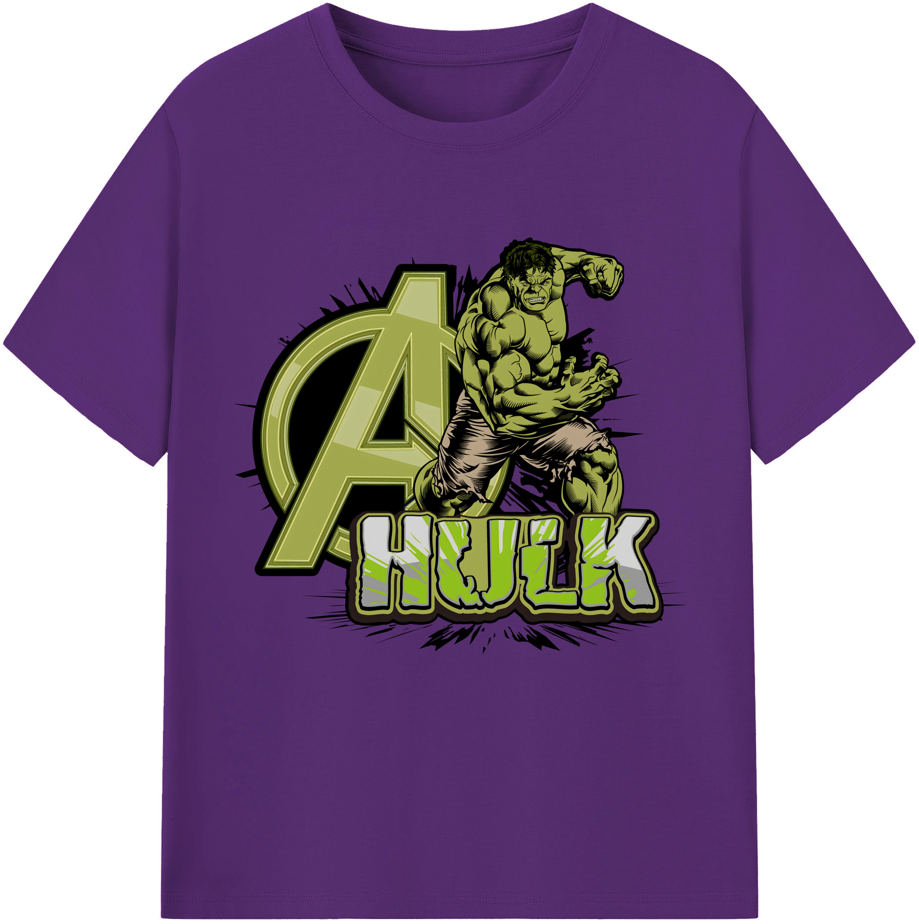 （画像用） アベンジャーズ The Avengers 綿100％半袖Tシャツ（フロントプリント）