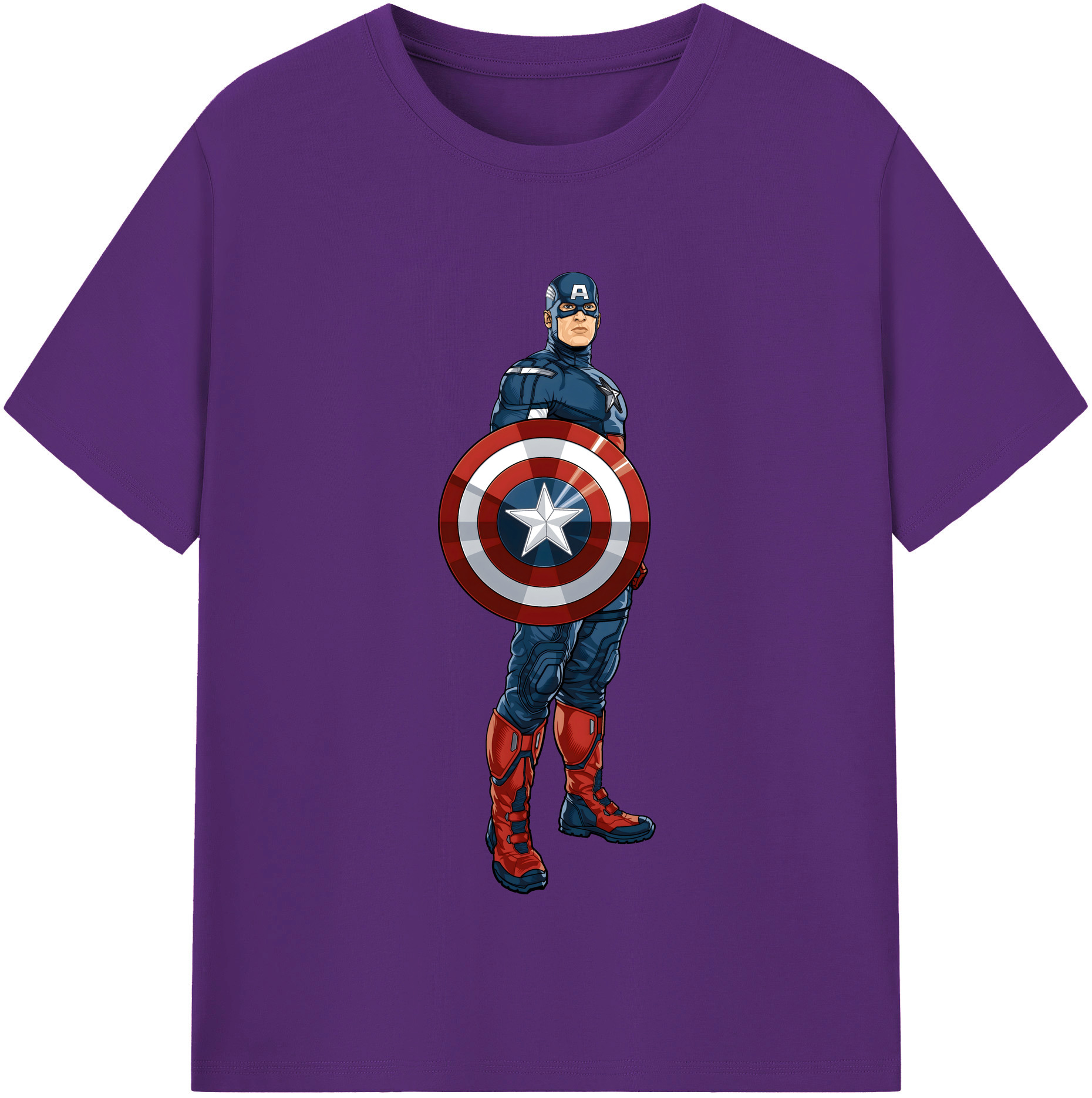（画像用） アベンジャーズ The Avengers 綿100％半袖Tシャツ（フロントプリント）