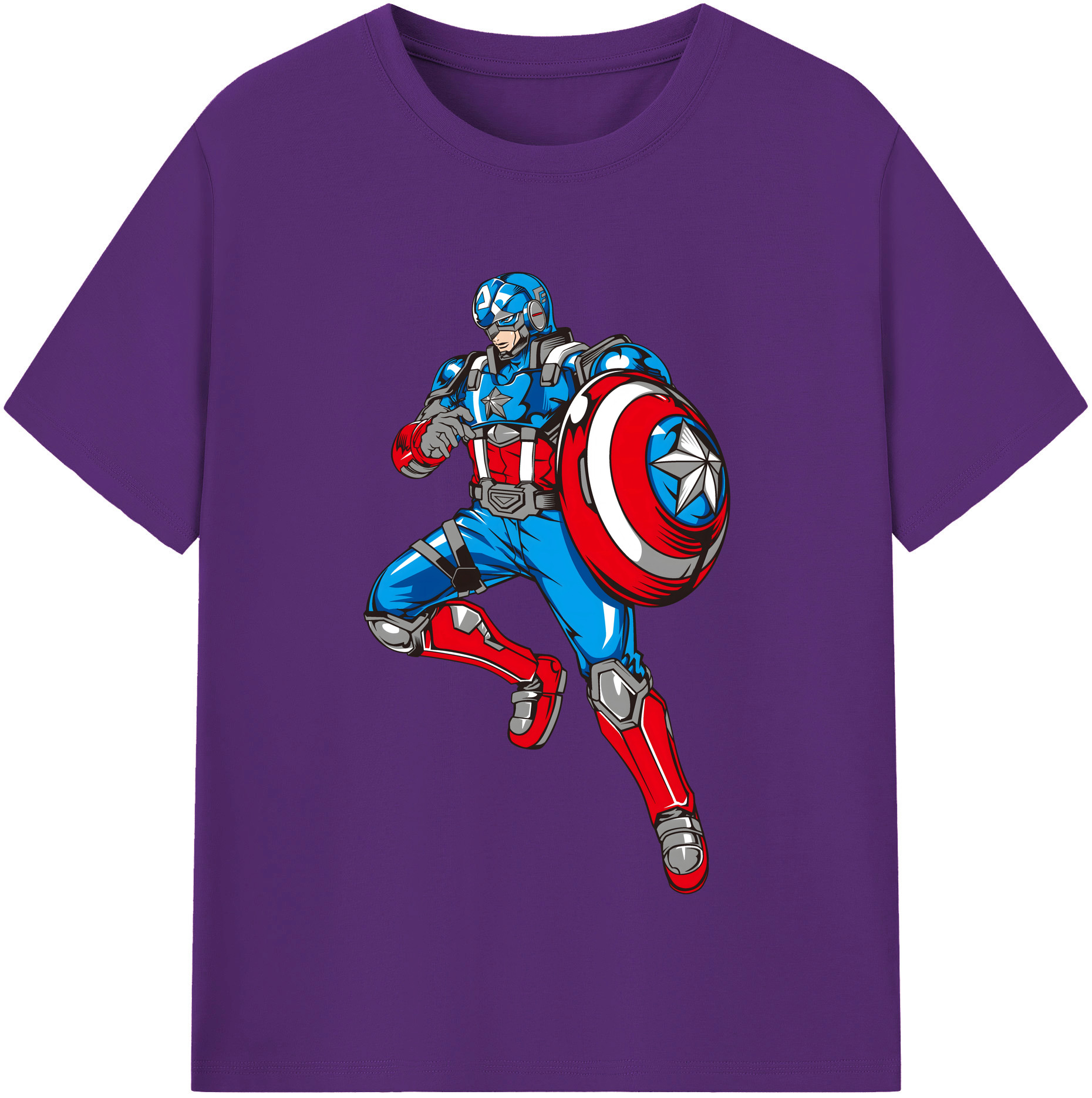 （画像用） アベンジャーズ The Avengers 綿100％半袖Tシャツ（フロントプリント）
