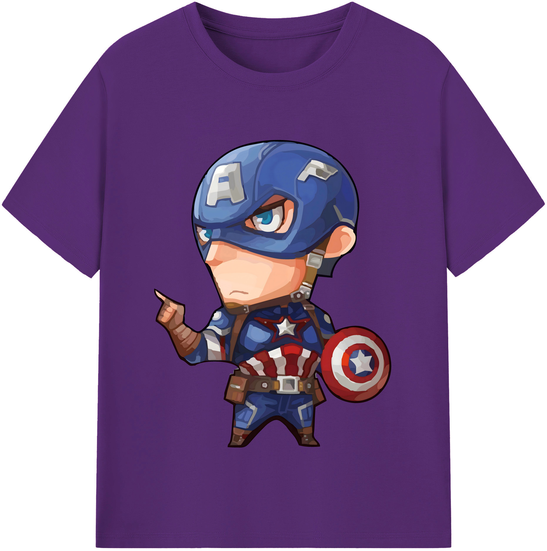 （画像用） アベンジャーズ The Avengers 綿100％半袖Tシャツ（フロントプリント）
