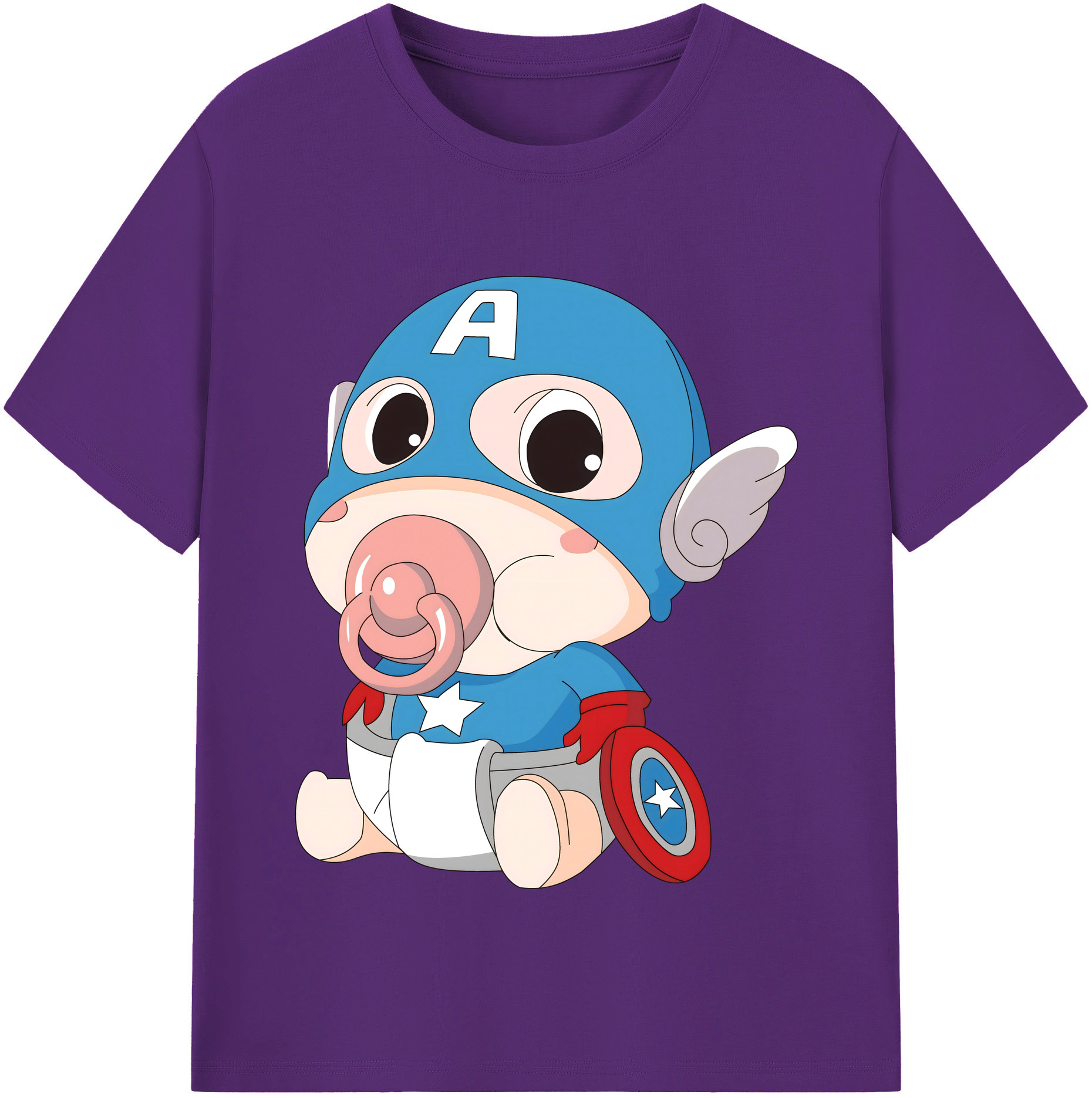 （画像用） アベンジャーズ The Avengers 綿100％半袖Tシャツ（フロントプリント）