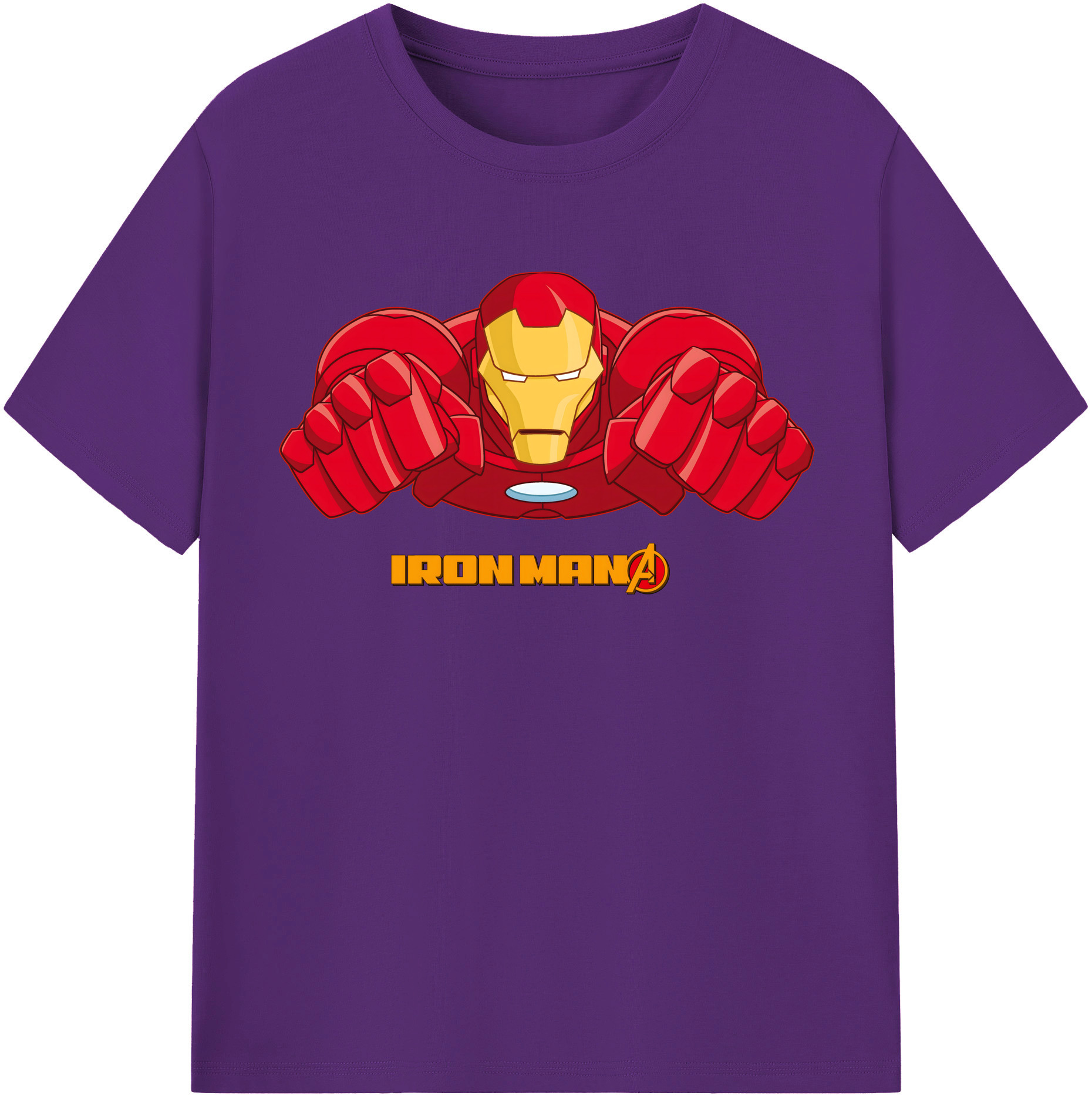 （画像用） アベンジャーズ The Avengers 綿100％半袖Tシャツ（フロントプリント）