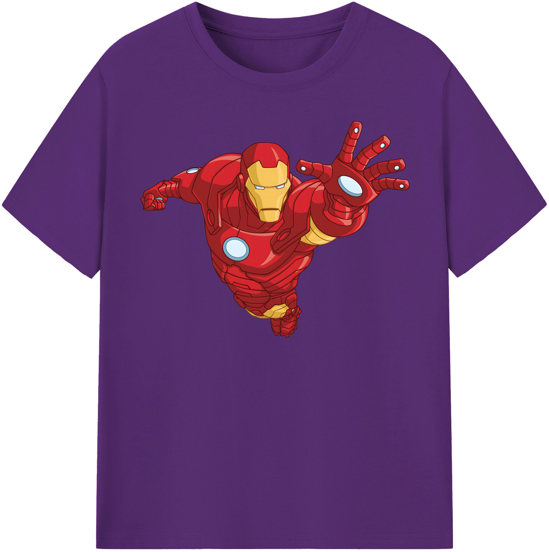 （画像用） アベンジャーズ The Avengers 綿100％半袖Tシャツ（フロントプリント）