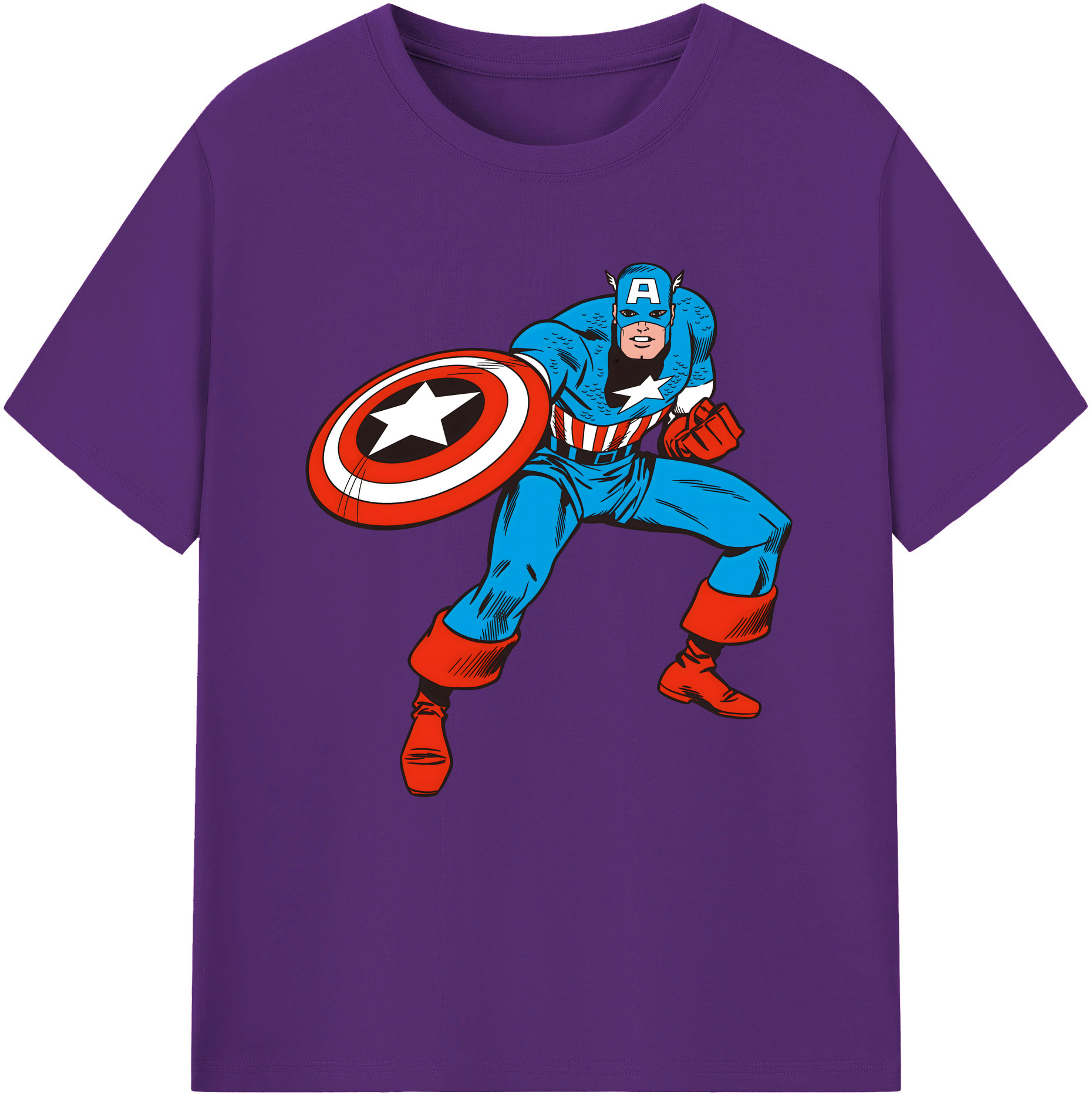 （画像用） アベンジャーズ The Avengers 綿100％半袖Tシャツ（フロントプリント）