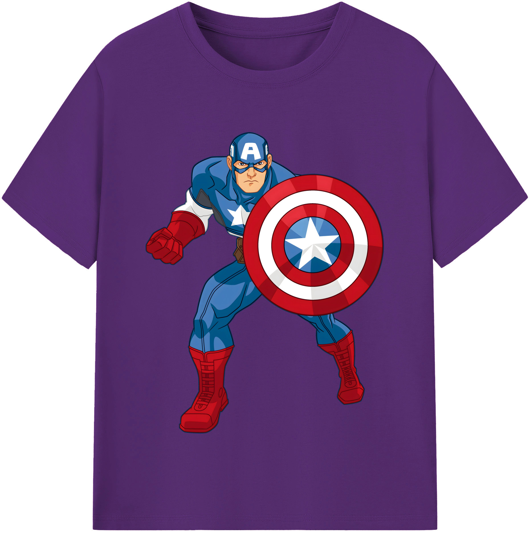 （画像用） アベンジャーズ The Avengers 綿100％半袖Tシャツ（フロントプリント）