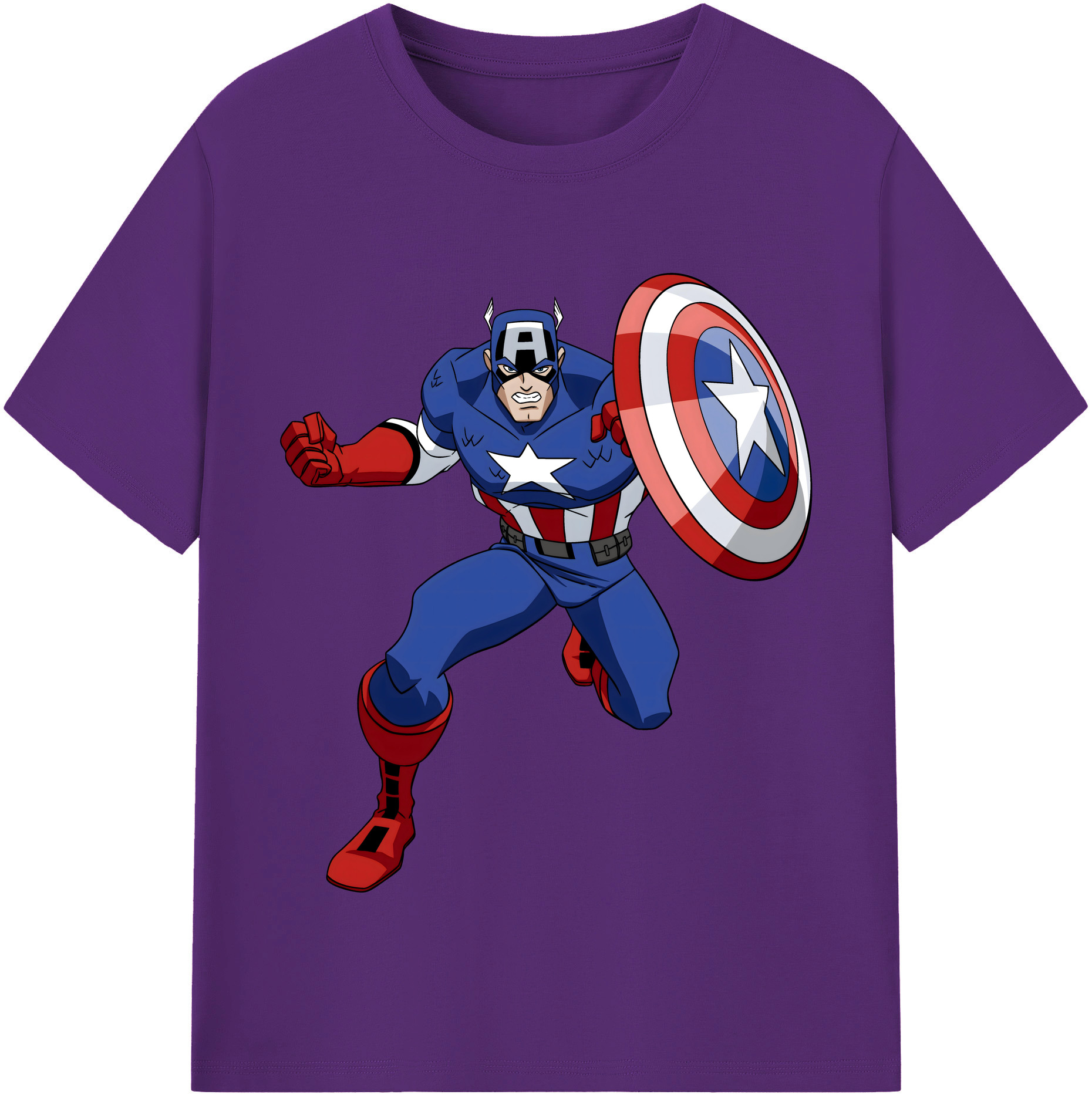 （画像用） アベンジャーズ The Avengers 綿100％半袖Tシャツ（フロントプリント）