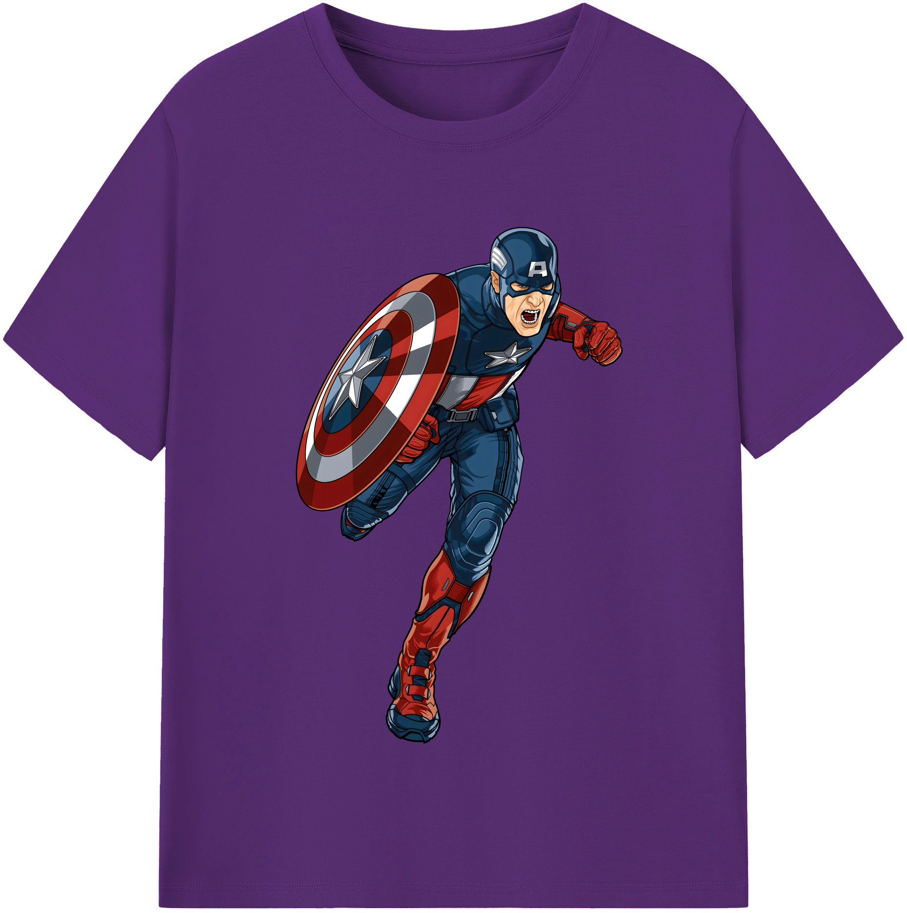 （画像用） アベンジャーズ The Avengers 綿100％半袖Tシャツ（フロントプリント）