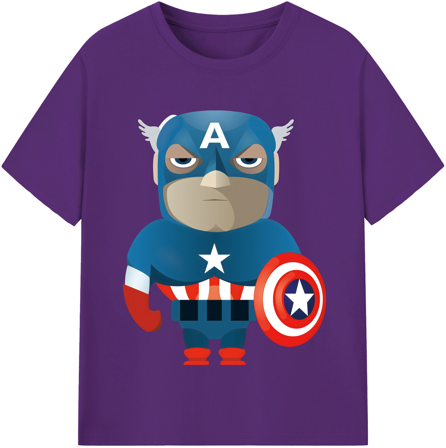 （画像用） アベンジャーズ The Avengers 綿100％半袖Tシャツ（フロントプリント）