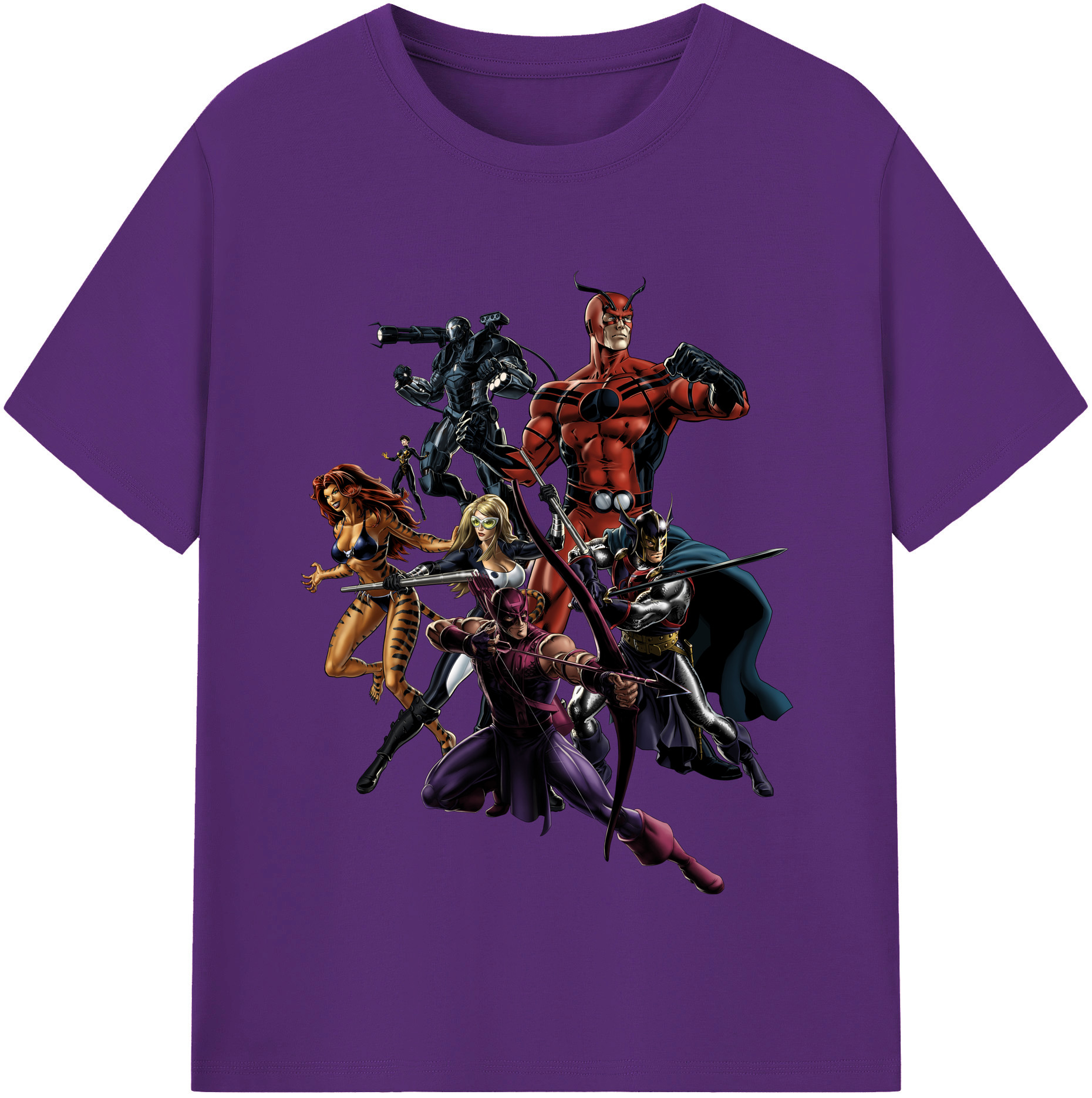 （画像用） アベンジャーズ The Avengers 綿100％半袖Tシャツ（フロントプリント）