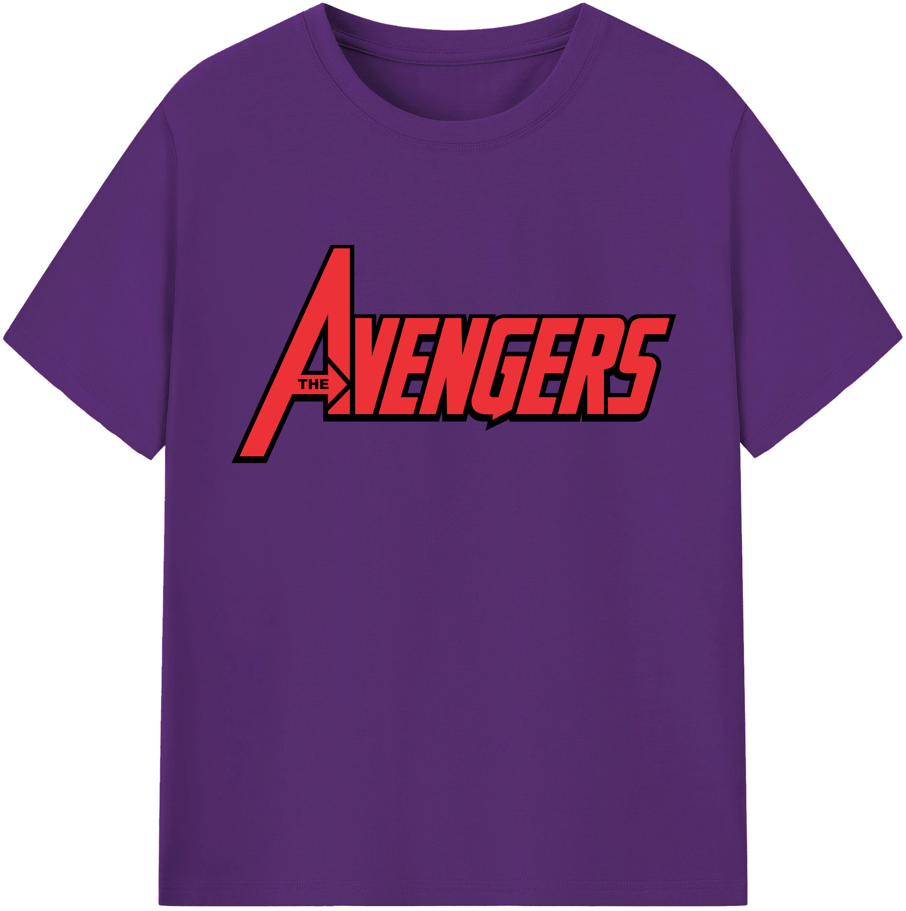 （画像用） アベンジャーズ The Avengers 綿100％半袖Tシャツ（フロントプリント）