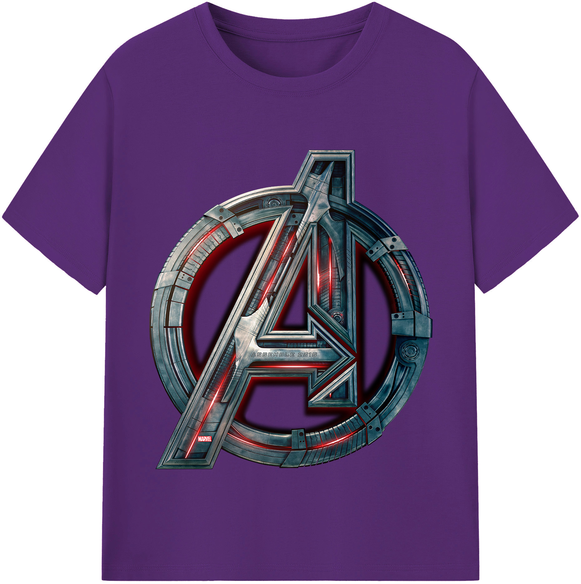 （画像用） アベンジャーズ The Avengers 綿100％半袖Tシャツ（フロントプリント）