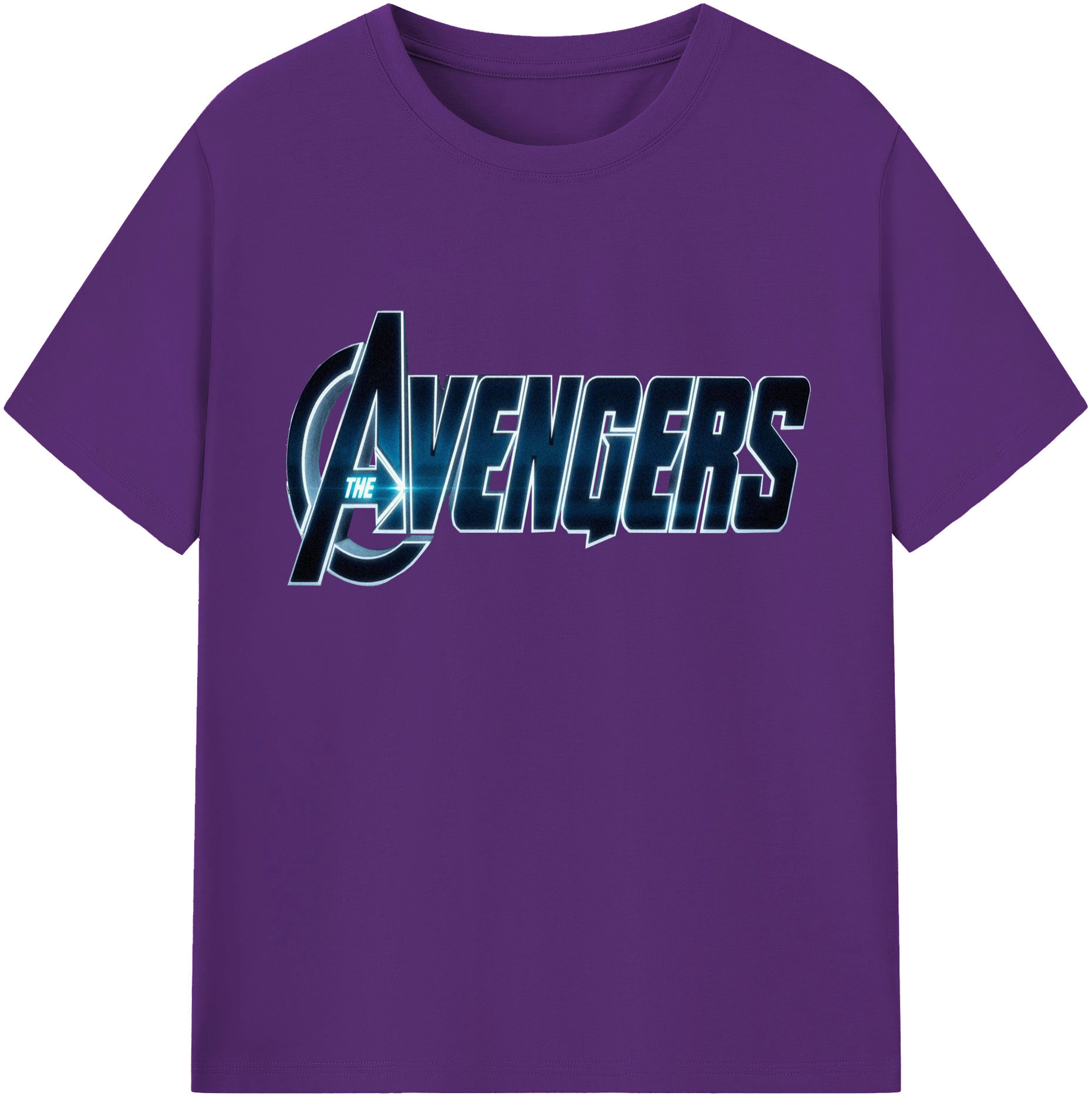 （画像用） アベンジャーズ The Avengers 綿100％半袖Tシャツ（フロントプリント）
