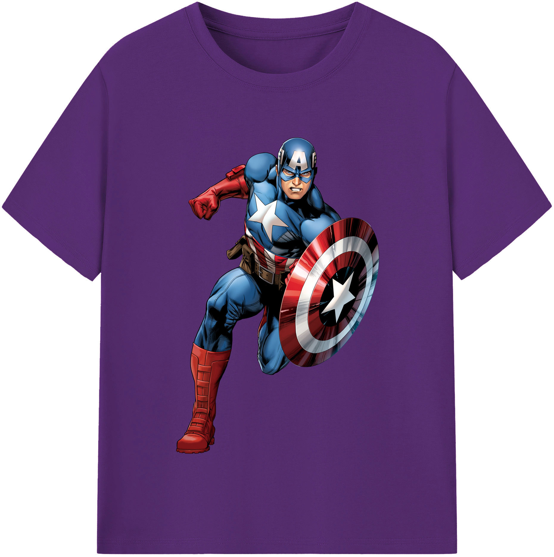 （画像用） アベンジャーズ The Avengers 綿100％半袖Tシャツ（フロントプリント）