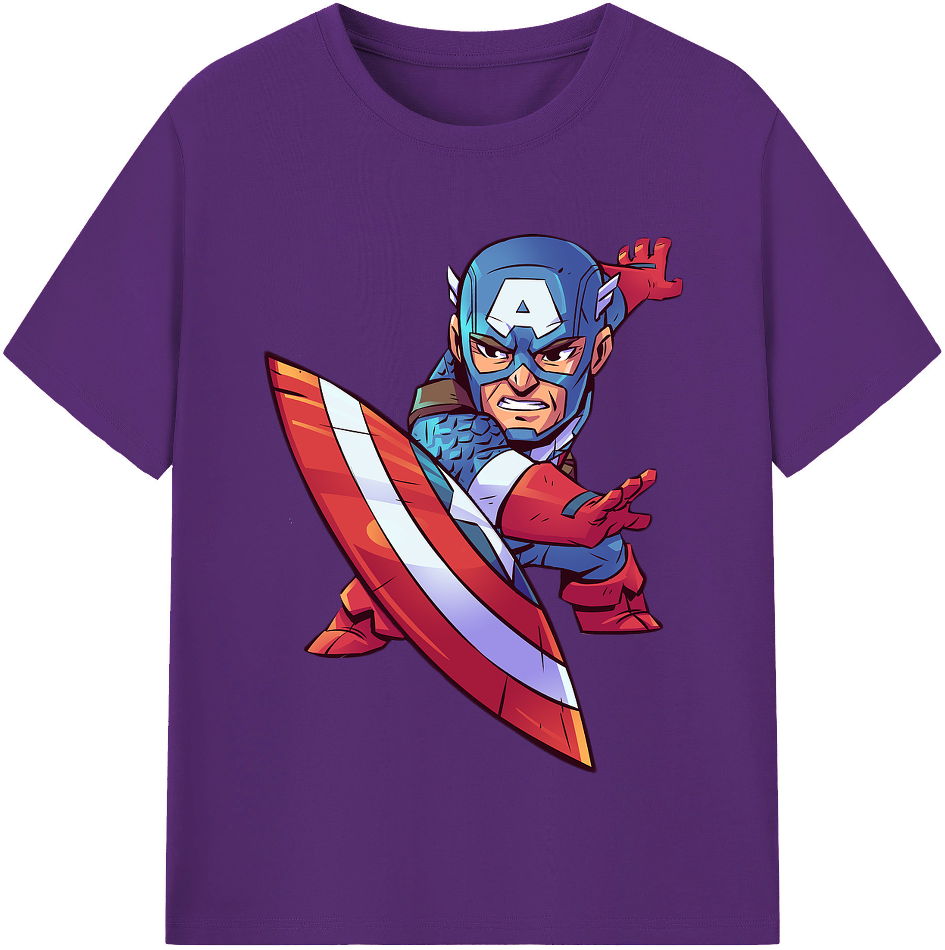 （画像用） アベンジャーズ The Avengers 綿100％半袖Tシャツ（フロントプリント）