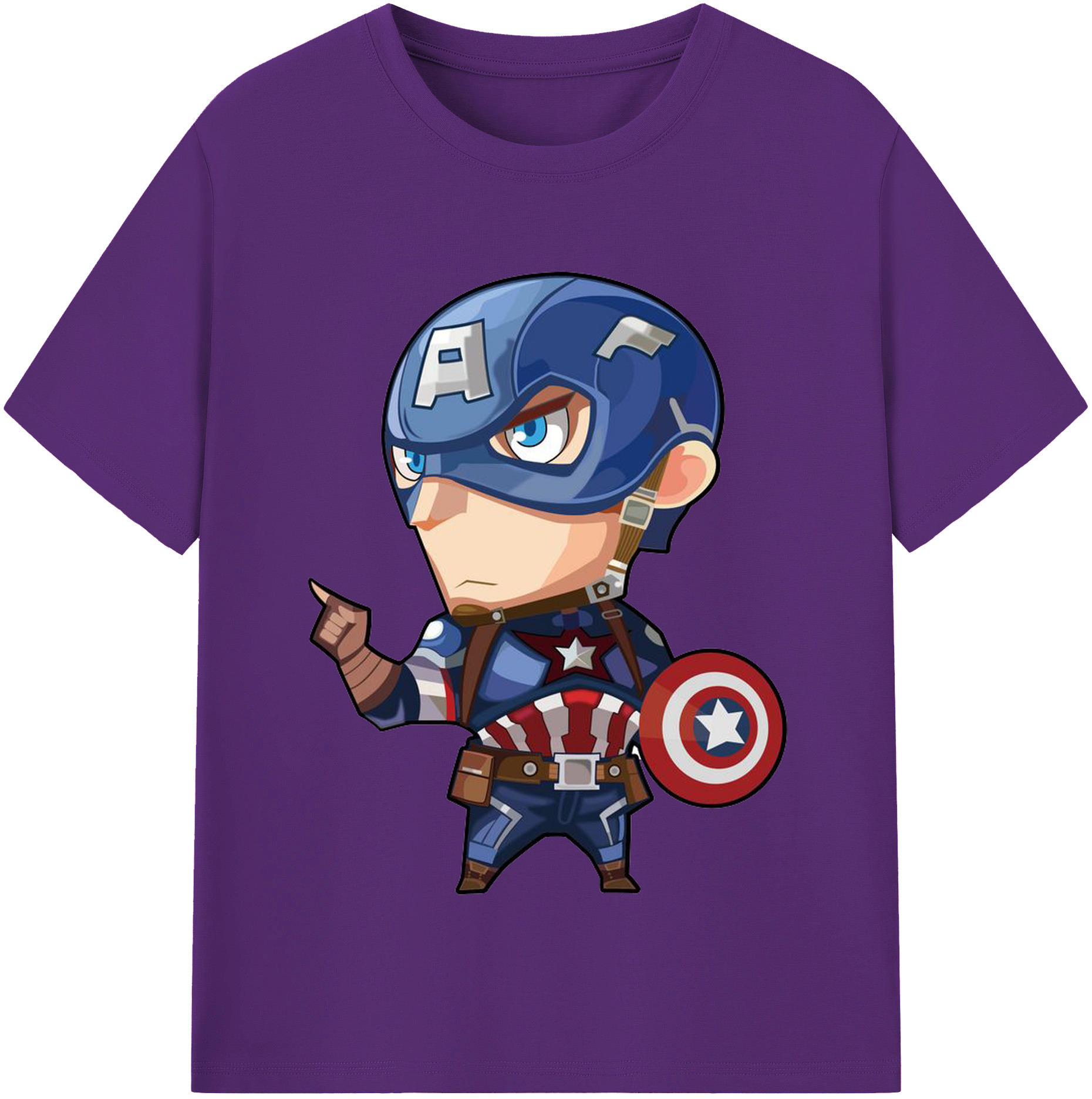 （画像用） アベンジャーズ The Avengers 綿100％半袖Tシャツ（フロントプリント）