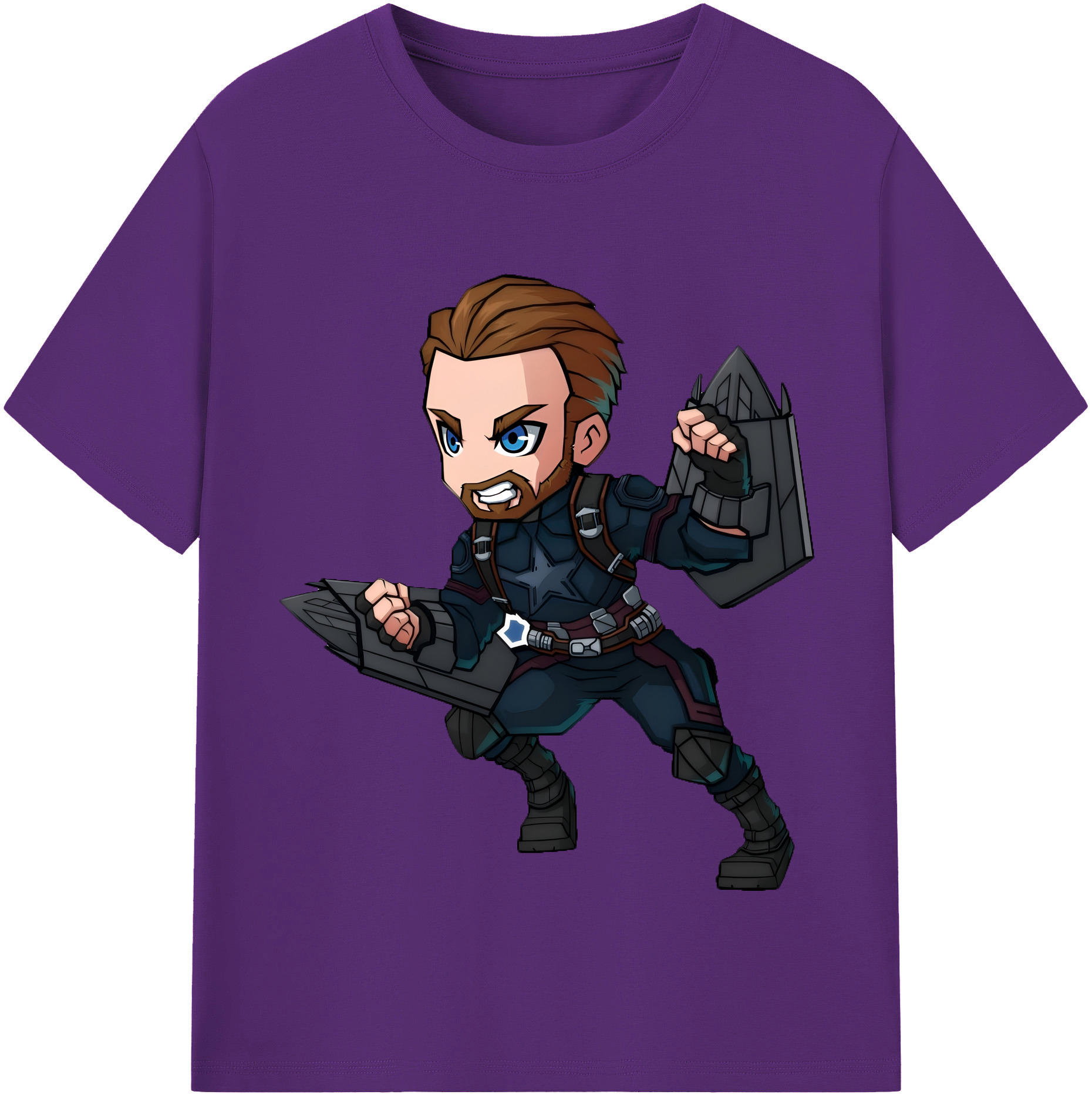 （画像用） アベンジャーズ The Avengers 綿100％半袖Tシャツ（フロントプリント）