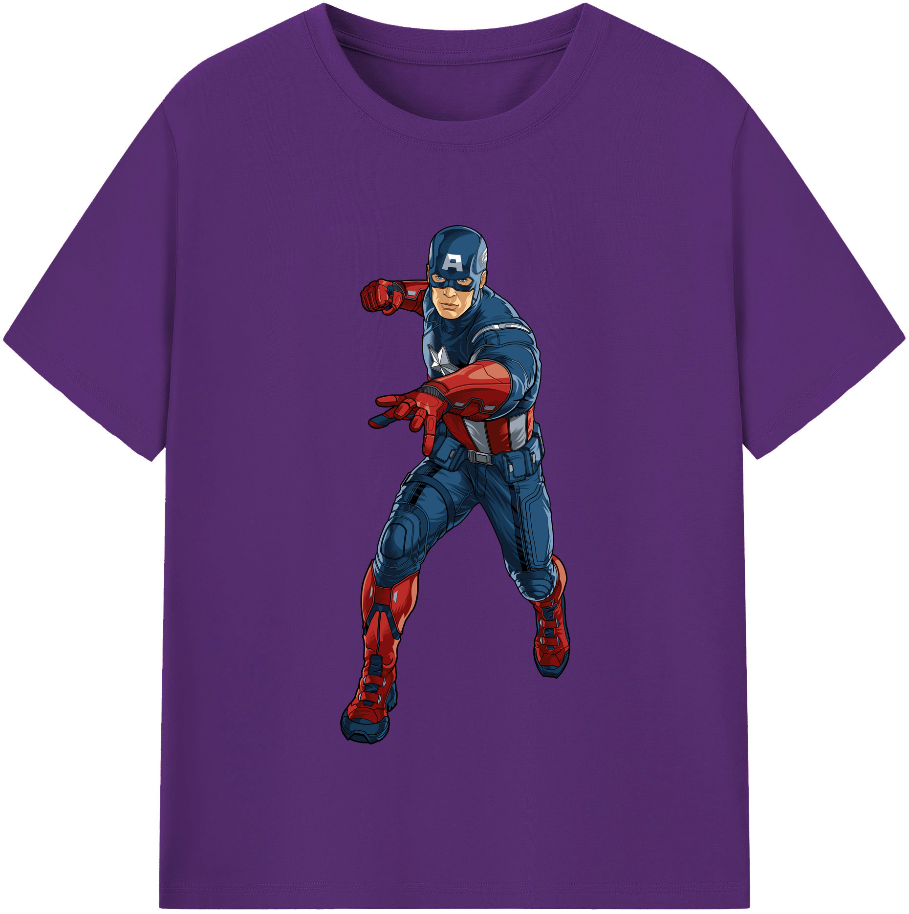 （画像用） アベンジャーズ The Avengers 綿100％半袖Tシャツ（フロントプリント）