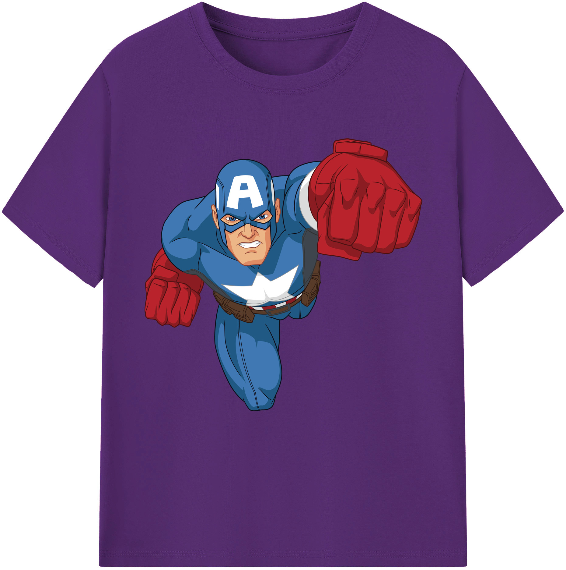 （画像用） アベンジャーズ The Avengers 綿100％半袖Tシャツ（フロントプリント）