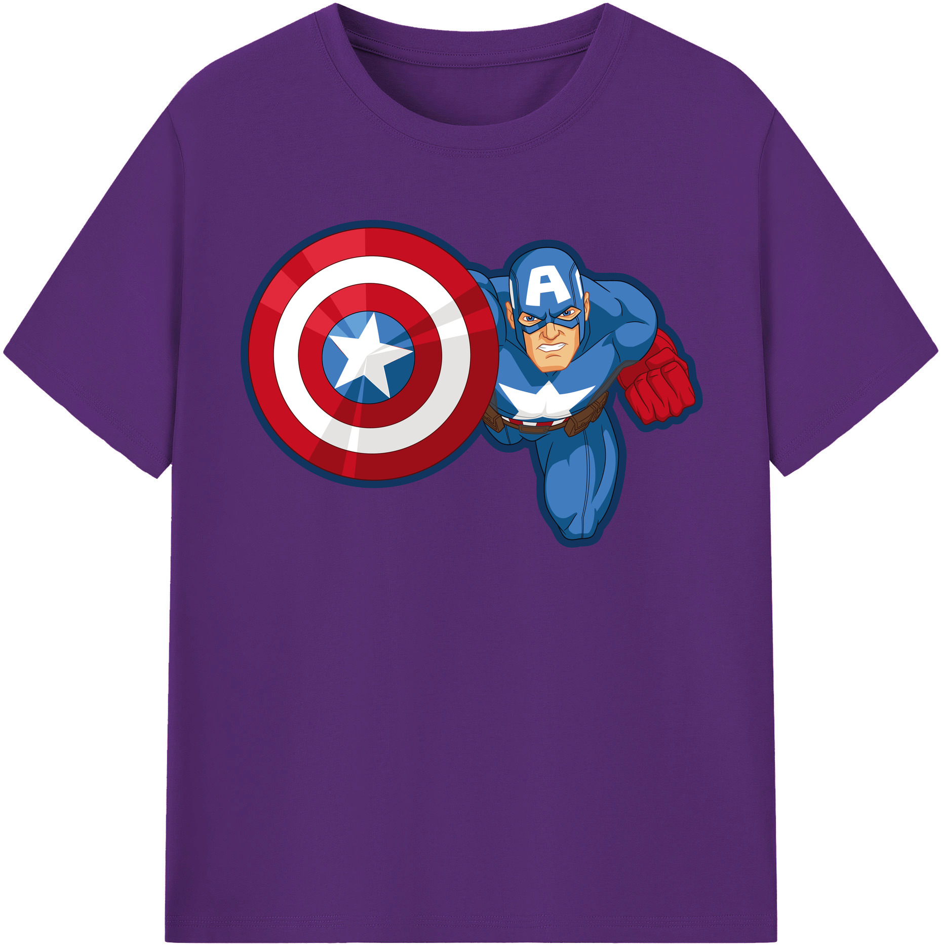 （画像用） アベンジャーズ The Avengers 綿100％半袖Tシャツ（フロントプリント）