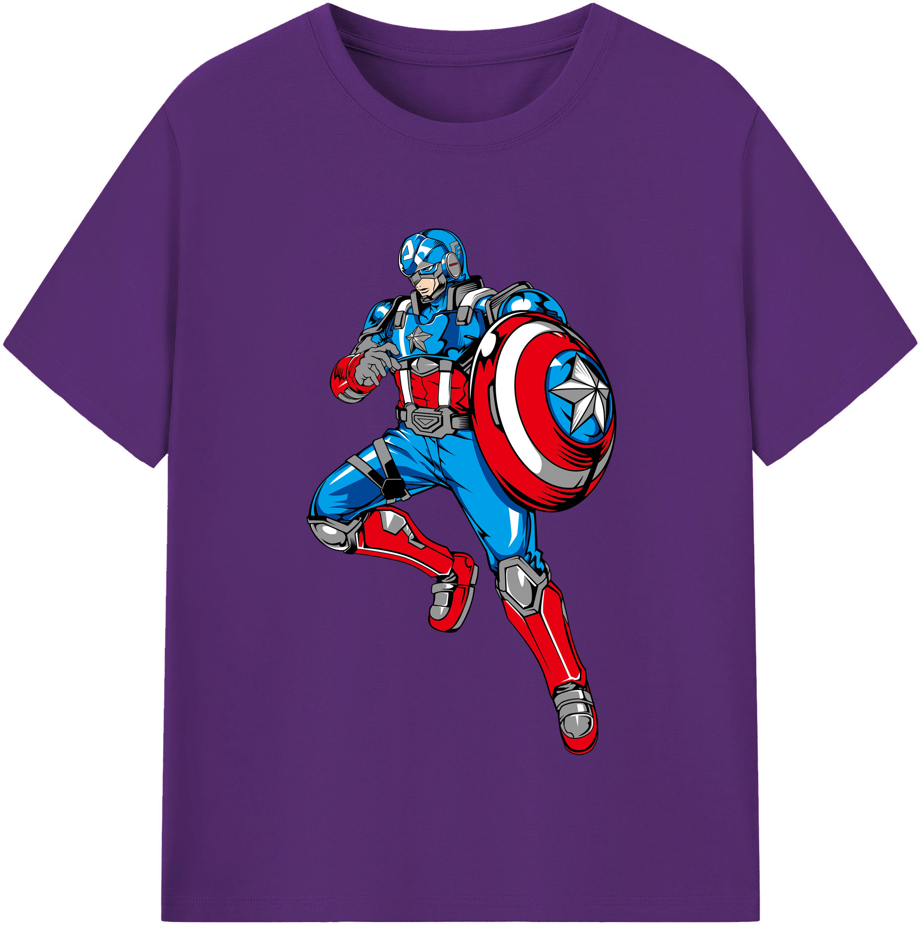 （画像用） アベンジャーズ The Avengers 綿100％半袖Tシャツ（フロントプリント）