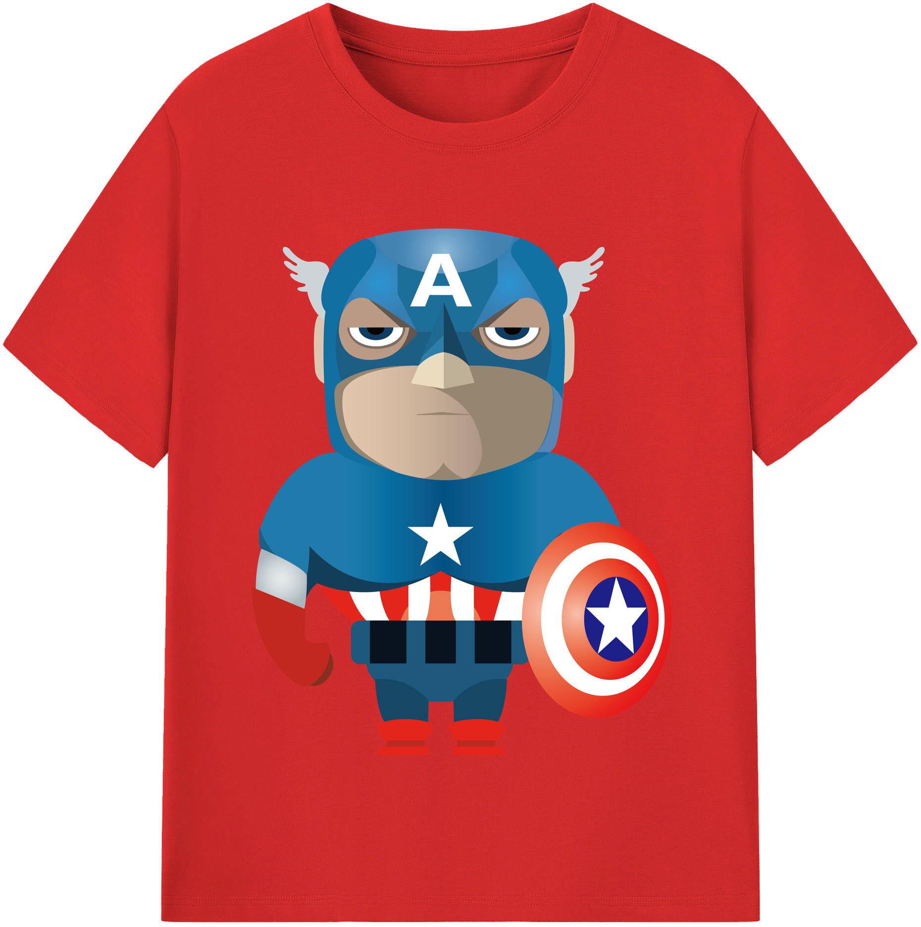 （画像用） アベンジャーズ The Avengers 綿100％半袖Tシャツ（フロントプリント）