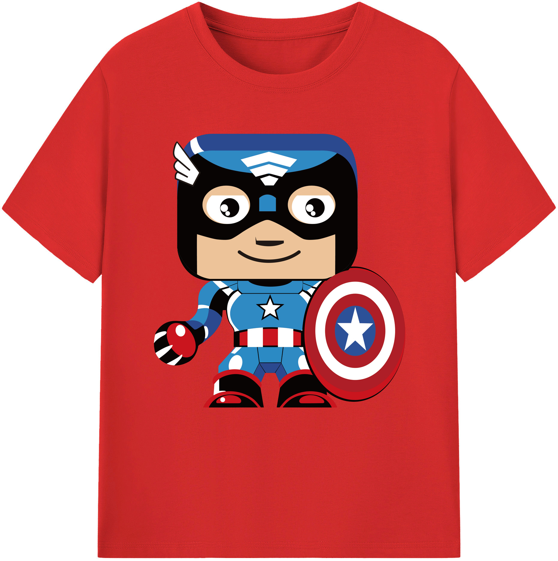 （画像用） アベンジャーズ The Avengers 綿100％半袖Tシャツ（フロントプリント）