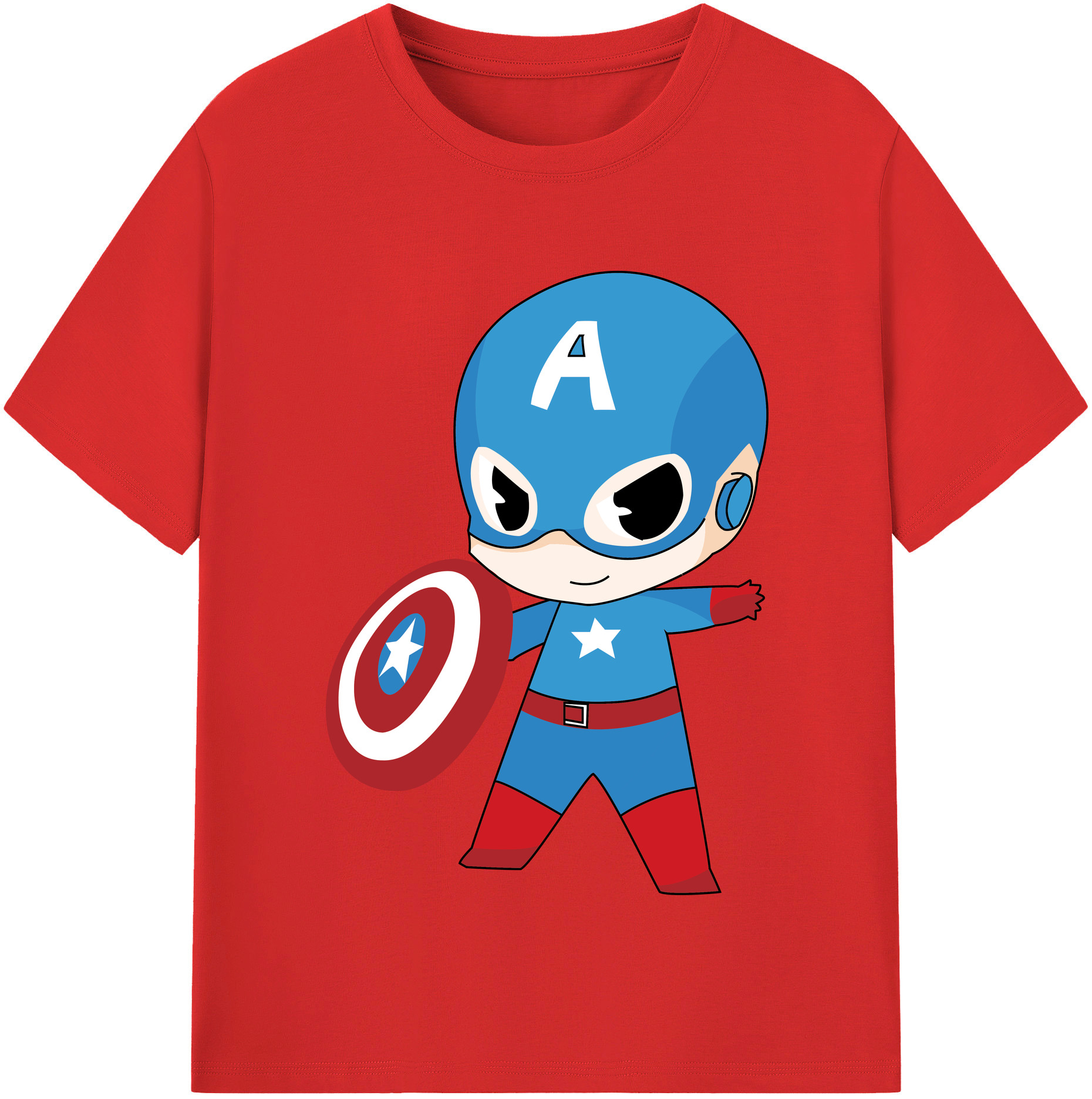 （画像用） アベンジャーズ The Avengers 綿100％半袖Tシャツ（フロントプリント）
