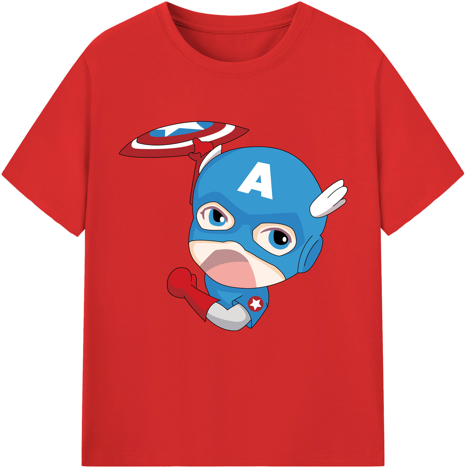 （画像用） アベンジャーズ The Avengers 綿100％半袖Tシャツ（フロントプリント）