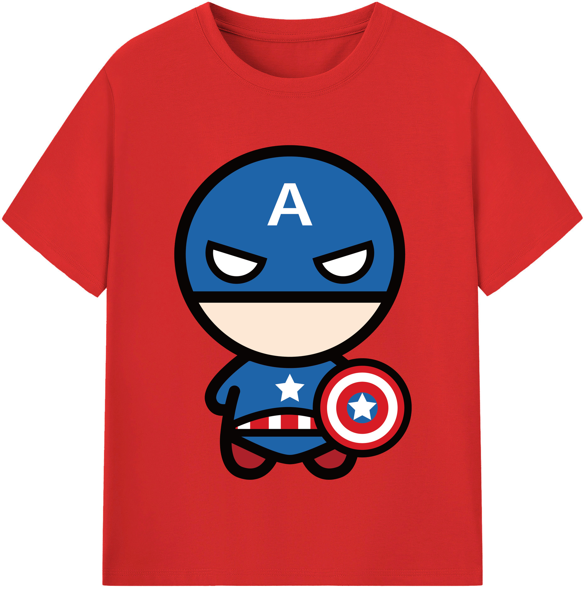 （画像用） アベンジャーズ The Avengers 綿100％半袖Tシャツ（フロントプリント）