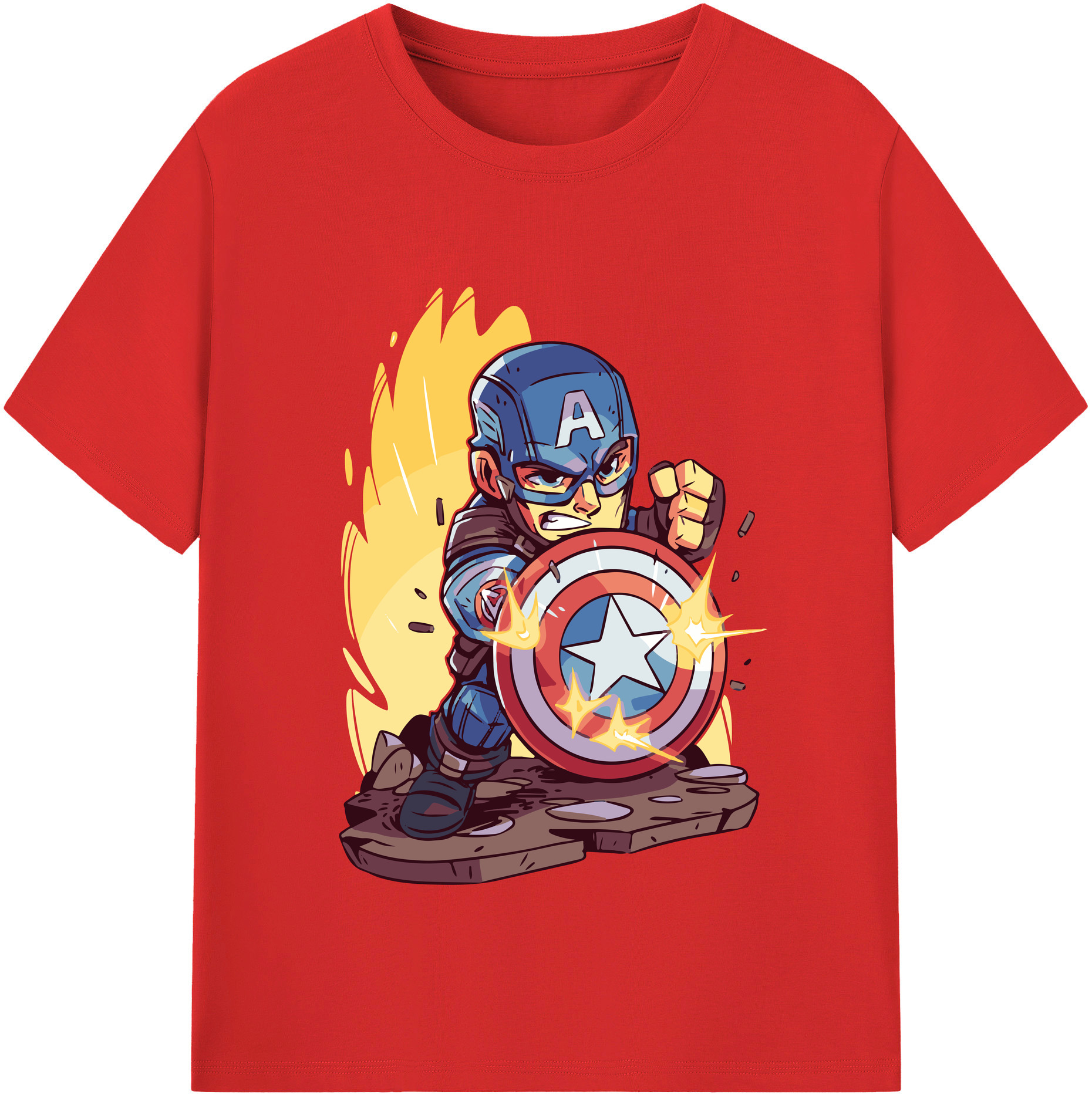（画像用） アベンジャーズ The Avengers 綿100％半袖Tシャツ（フロントプリント）