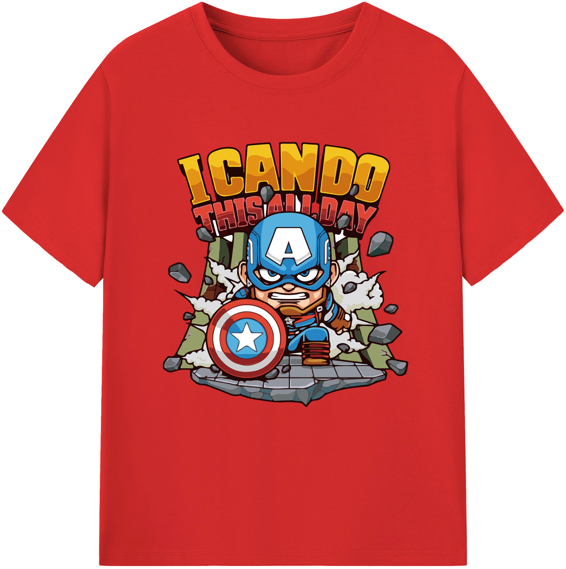 （画像用） アベンジャーズ The Avengers 綿100％半袖Tシャツ（フロントプリント）