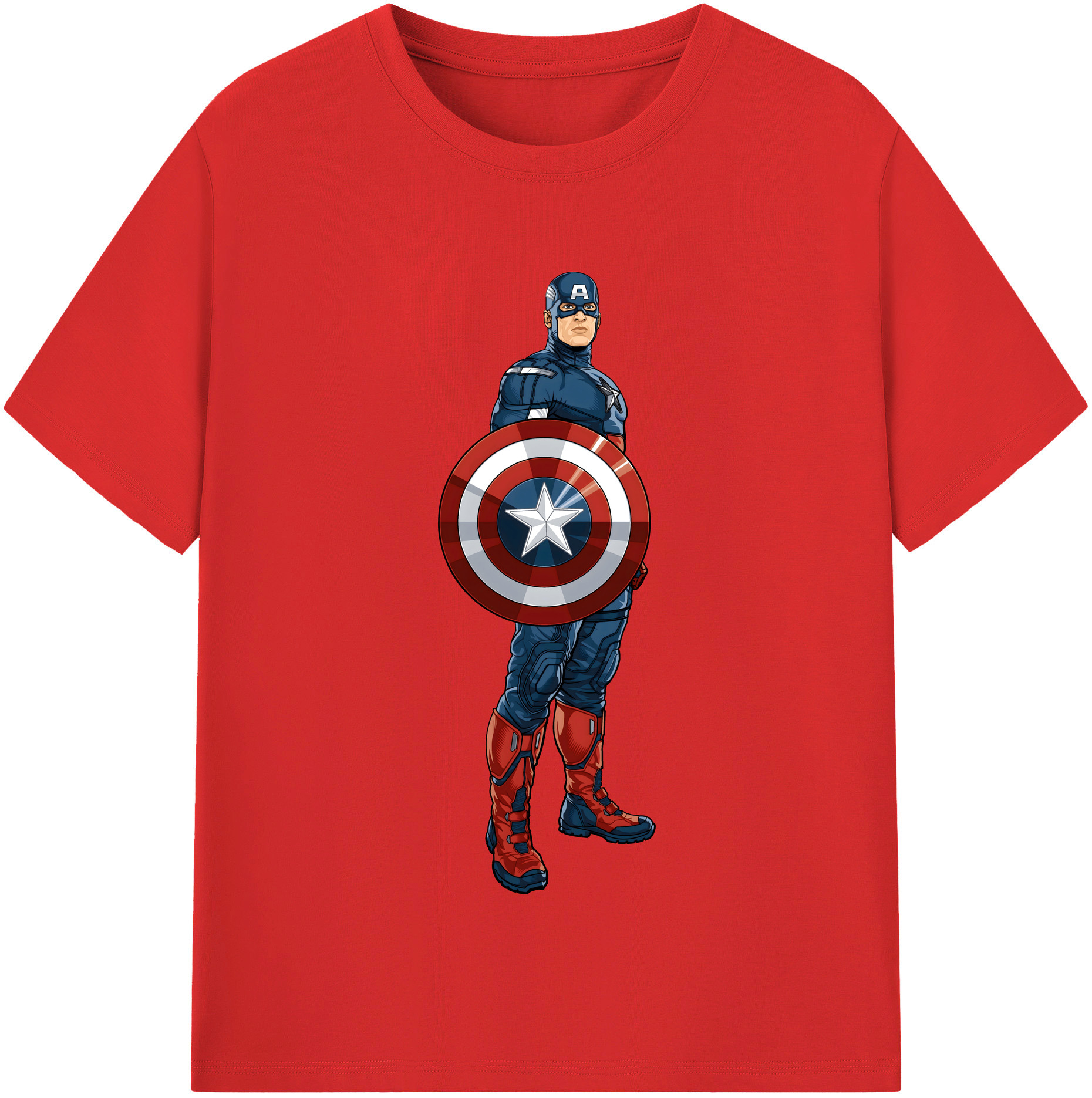 （画像用） アベンジャーズ The Avengers 綿100％半袖Tシャツ（フロントプリント）