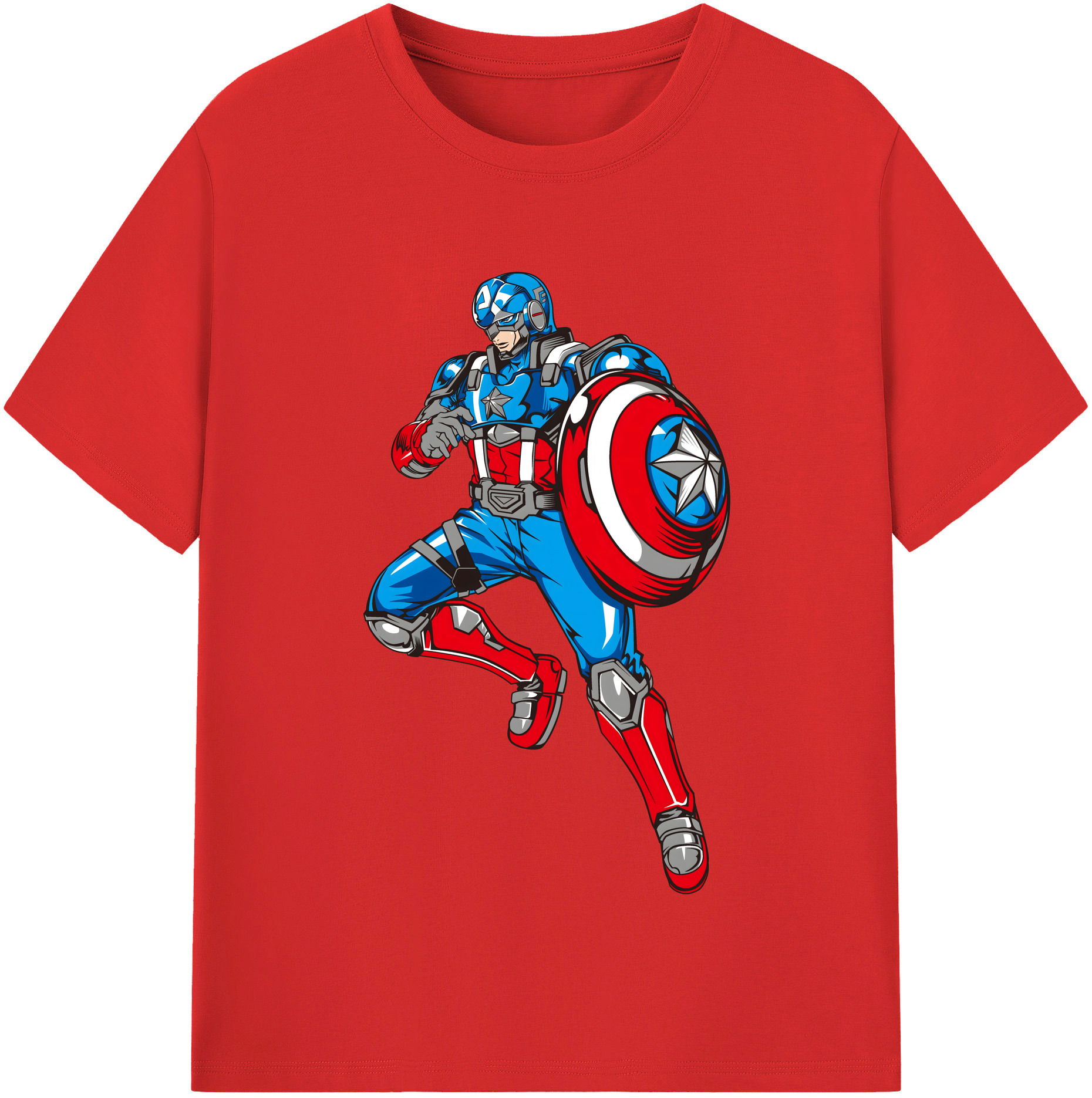 （画像用） アベンジャーズ The Avengers 綿100％半袖Tシャツ（フロントプリント）