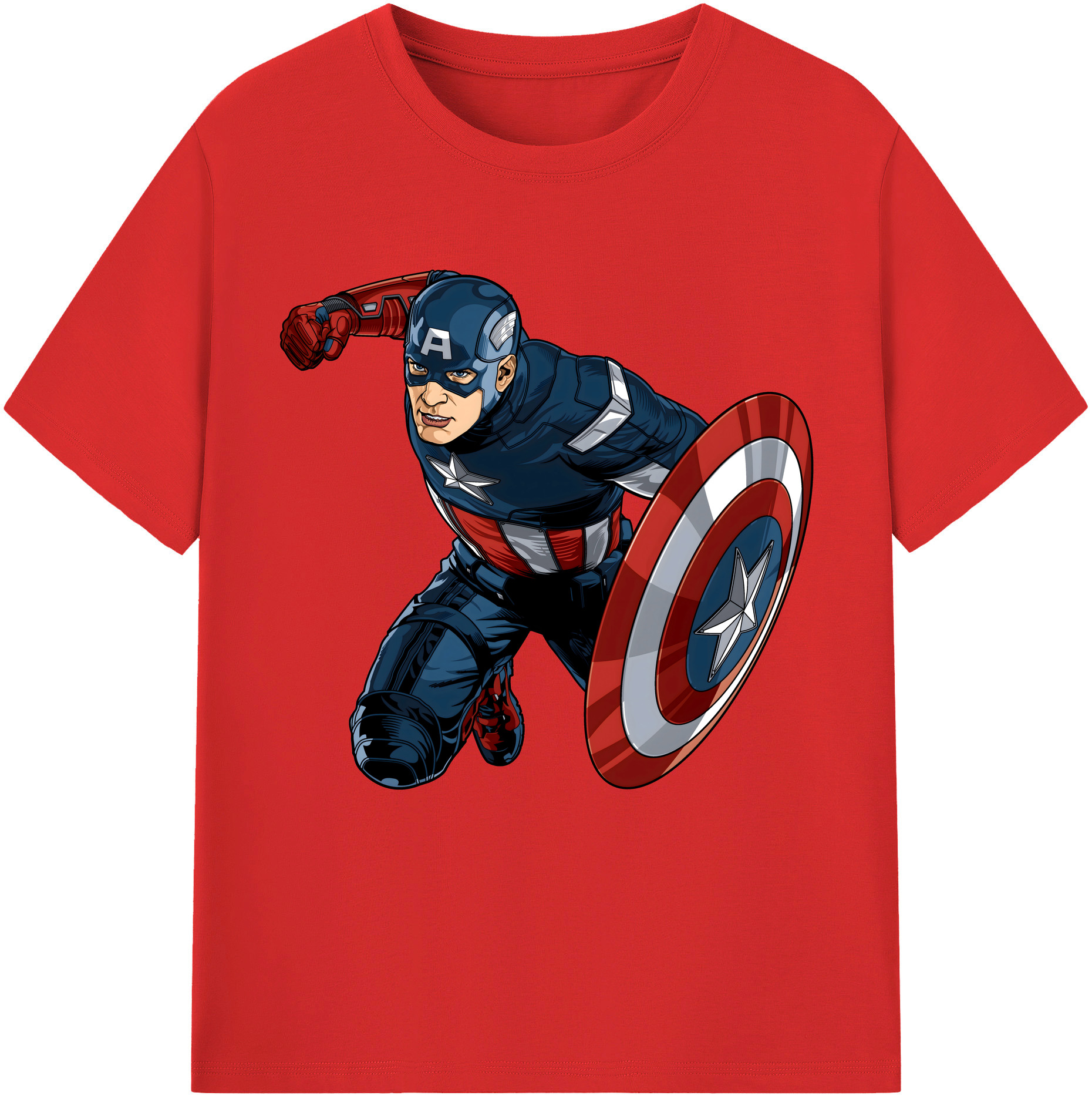 （画像用） アベンジャーズ The Avengers 綿100％半袖Tシャツ（フロントプリント）