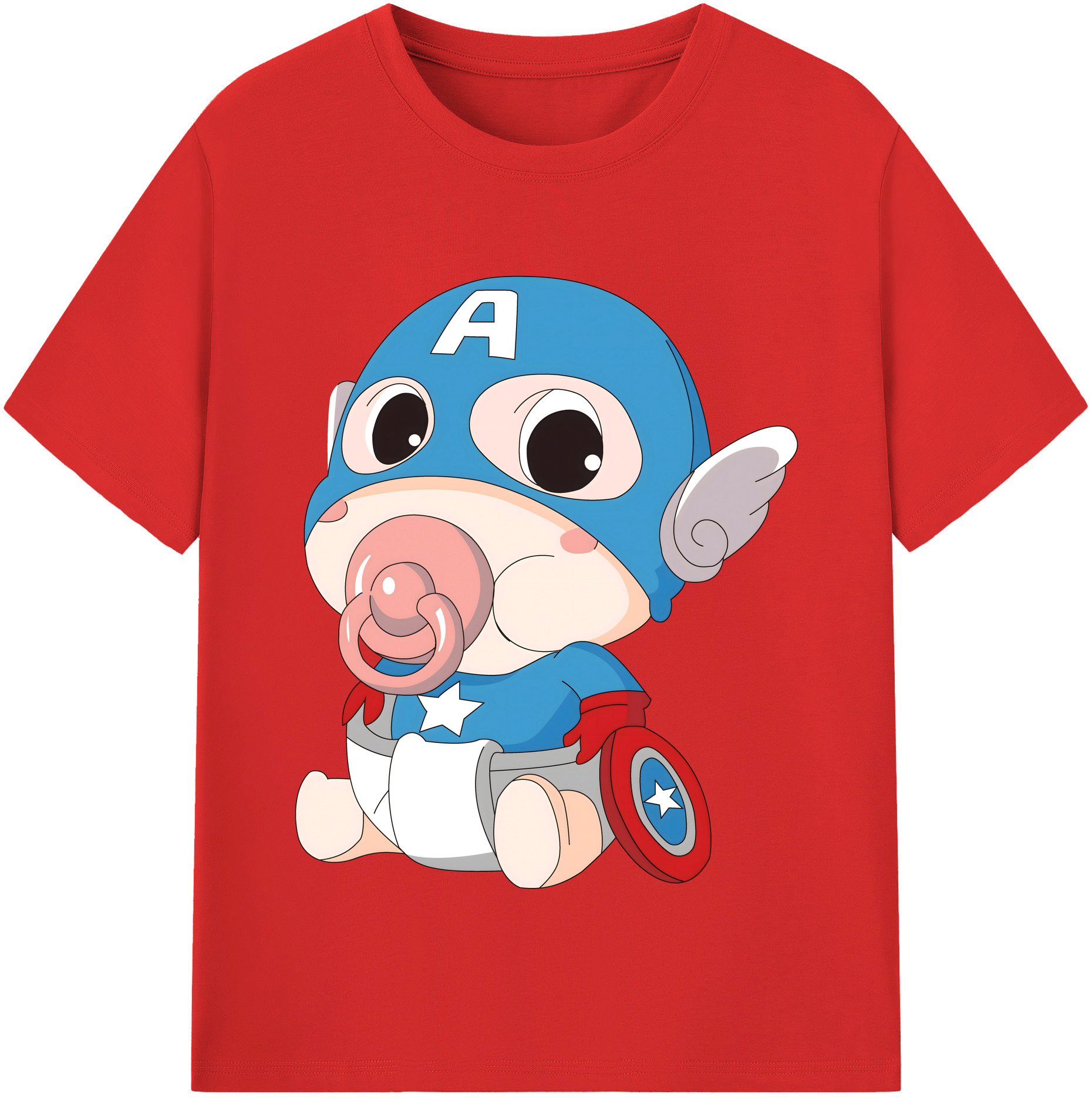 （画像用） アベンジャーズ The Avengers 綿100％半袖Tシャツ（フロントプリント）