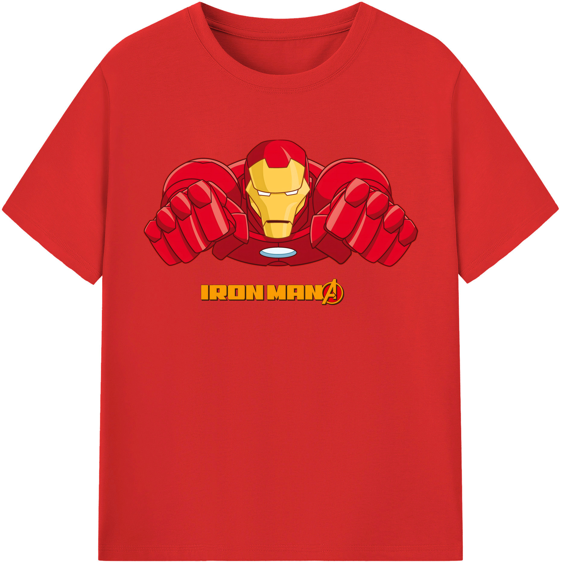 （画像用） アベンジャーズ The Avengers 綿100％半袖Tシャツ（フロントプリント）