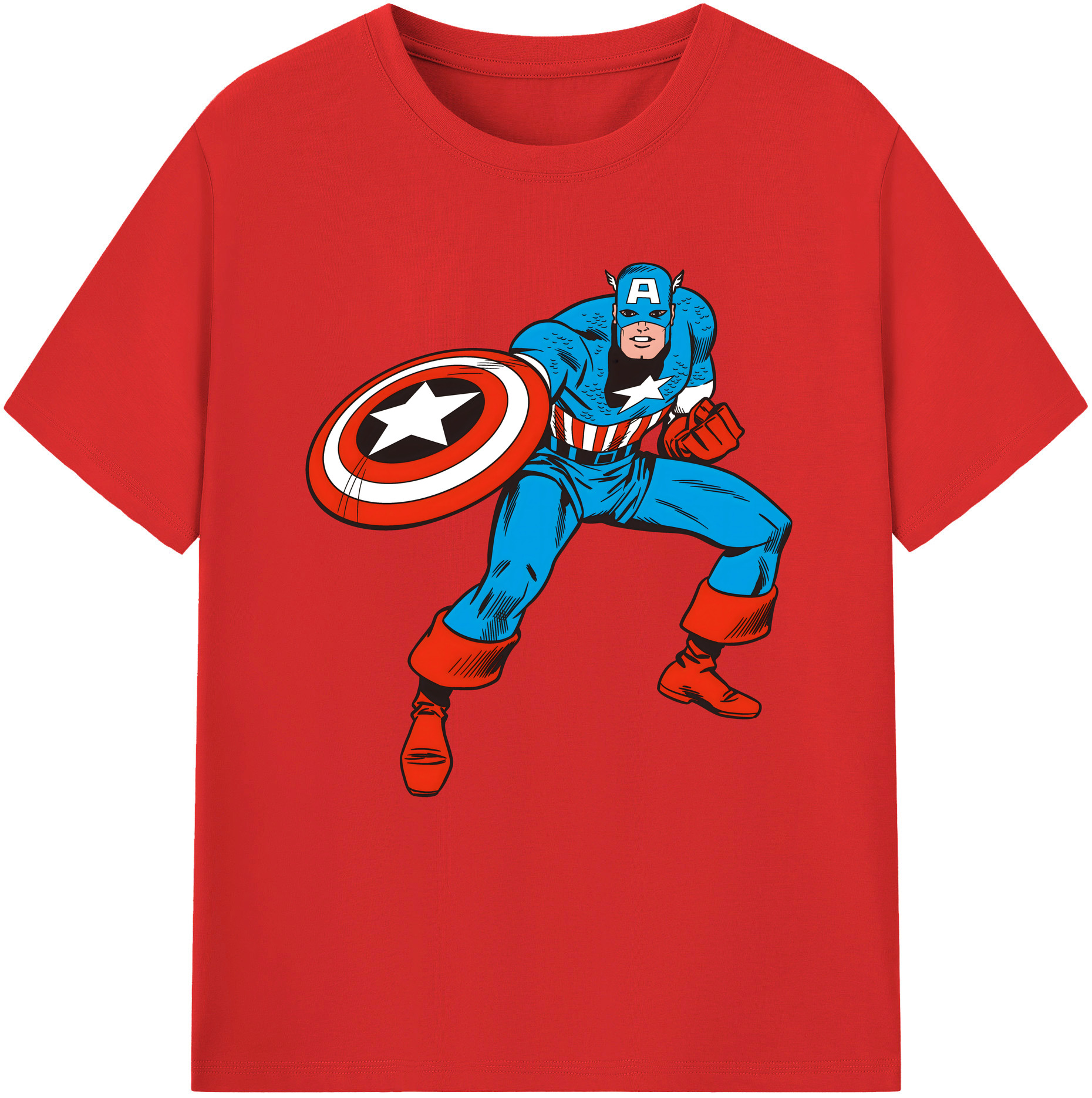 （画像用） アベンジャーズ The Avengers 綿100％半袖Tシャツ（フロントプリント）